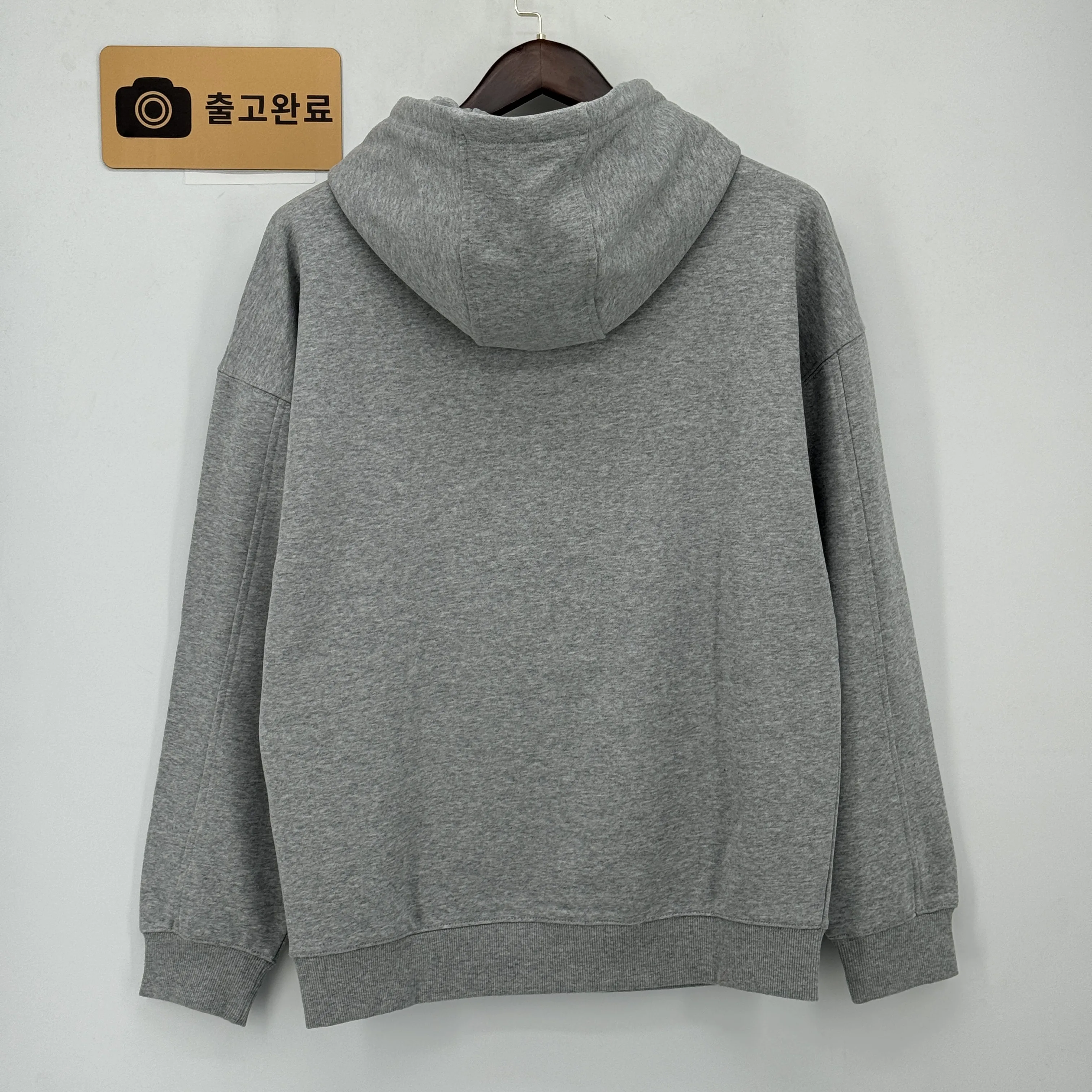 로에베 플라멩코 가죽 드로스트링 코튼 릴렉스핏 후드 검수사진 2