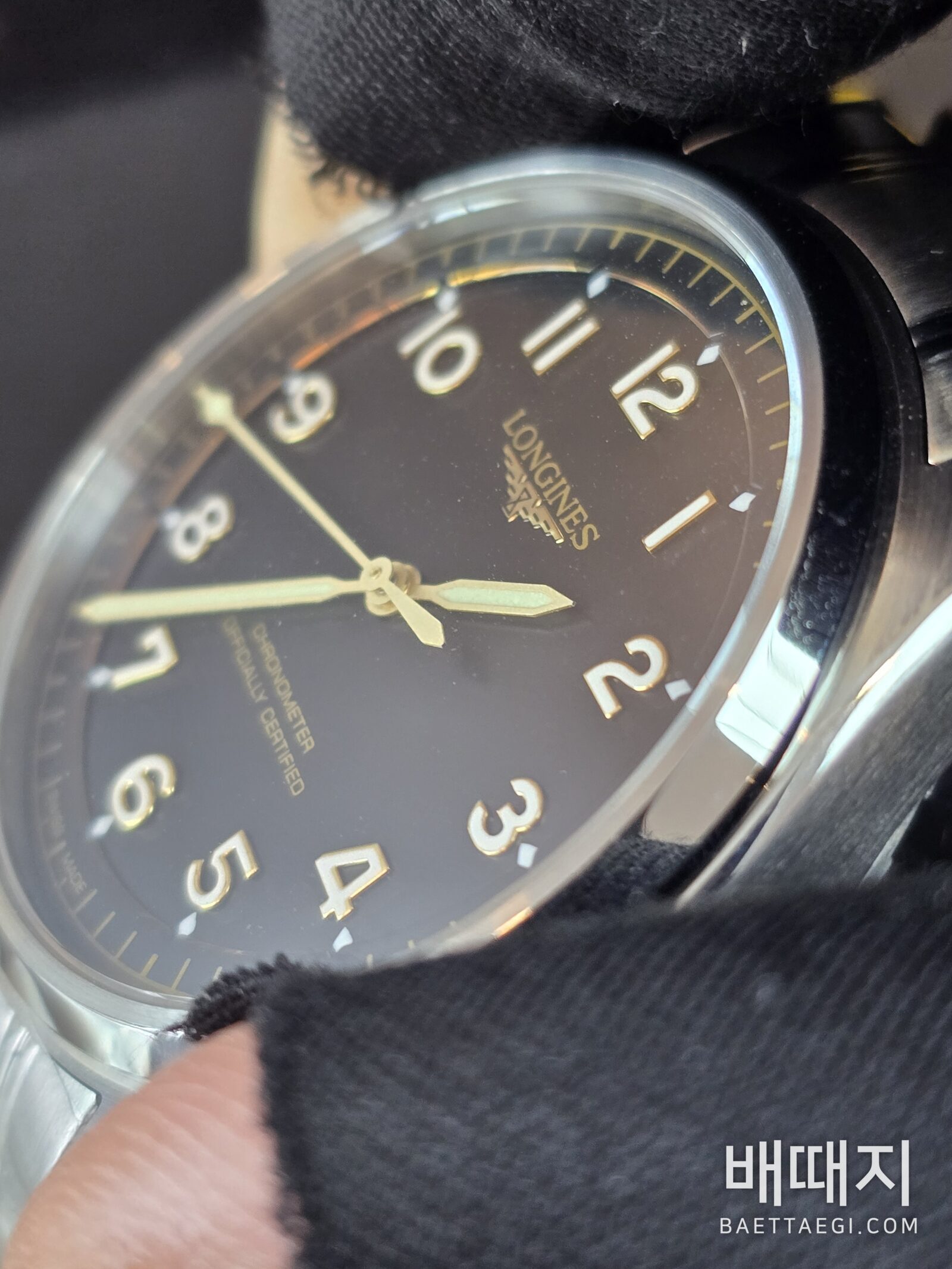론진 스피릿 파일럿 39mm 검수사진 3