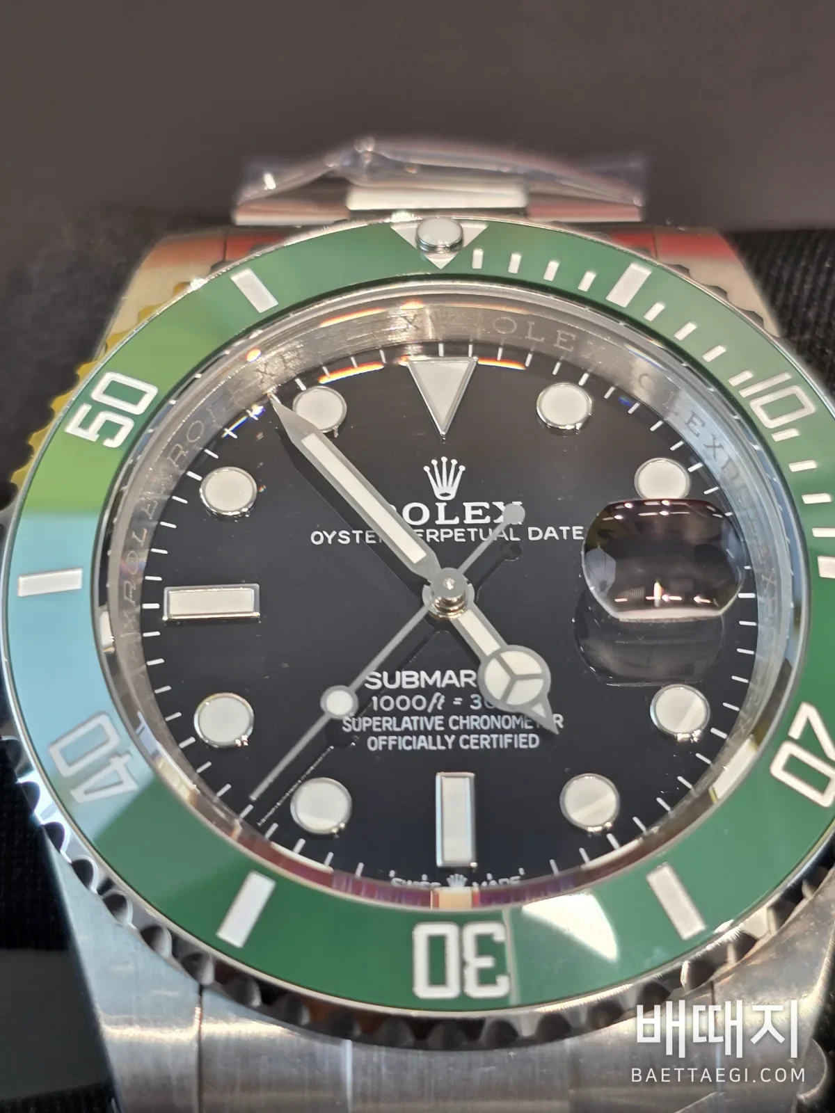 롤렉스 서브마리너 그린 (QF) 검수사진 5