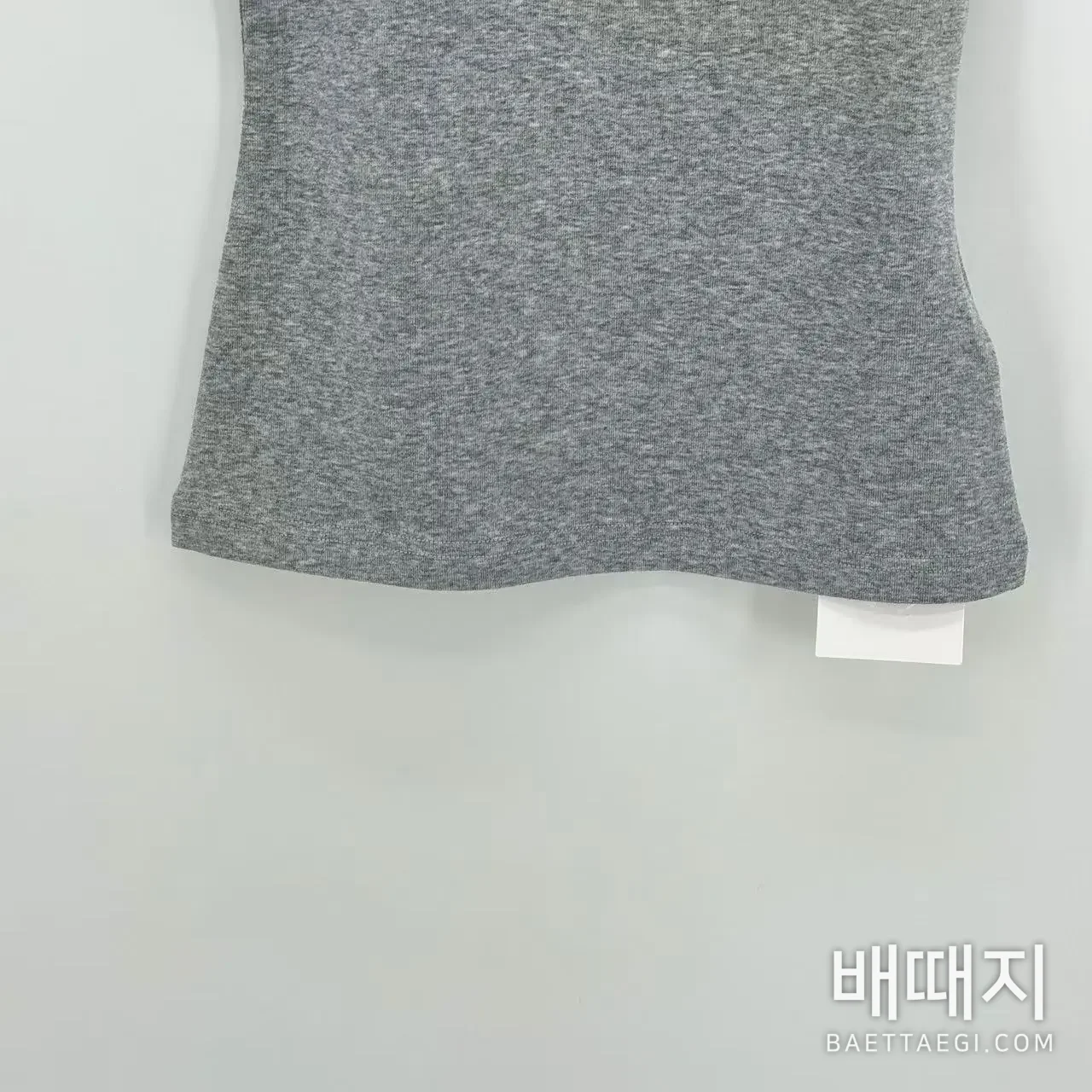 크롬하츠 여성 그레이 화이트 컬러블록 반팔 티셔츠 검수사진 3