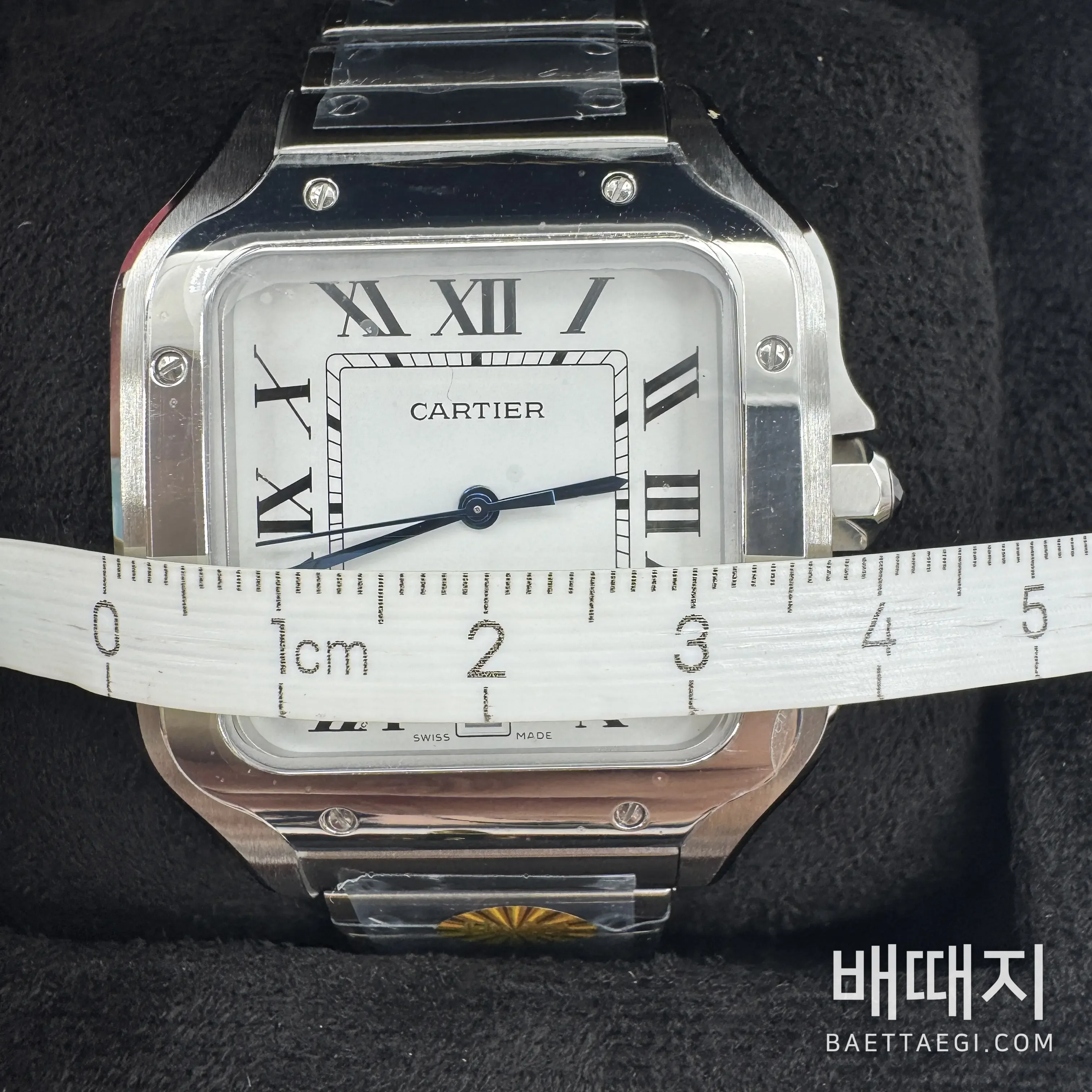 까르띠에 산토스 라지 af공장 케이스포함 검수사진 3