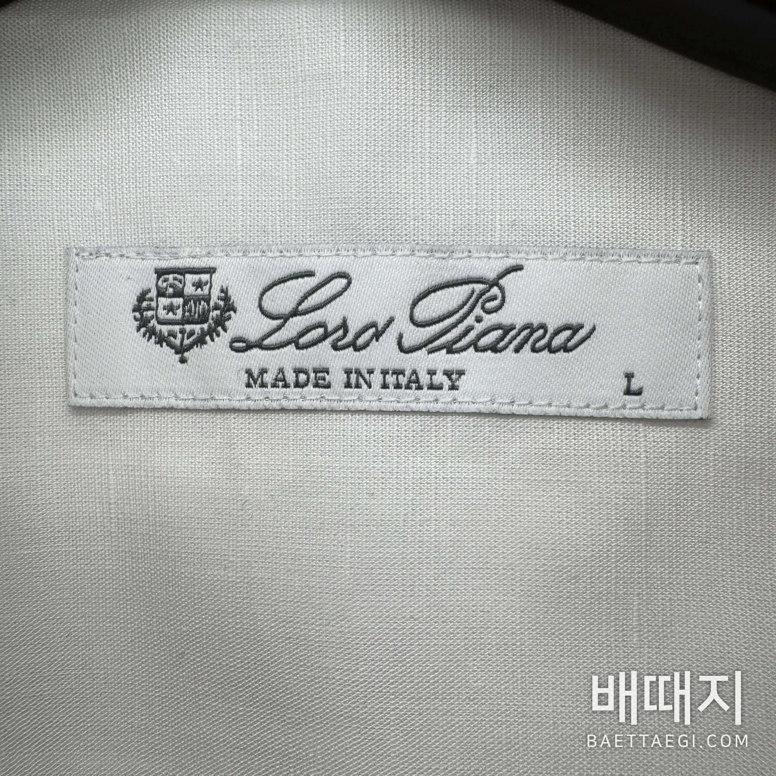 로로피아나 셔츠 검수사진 10