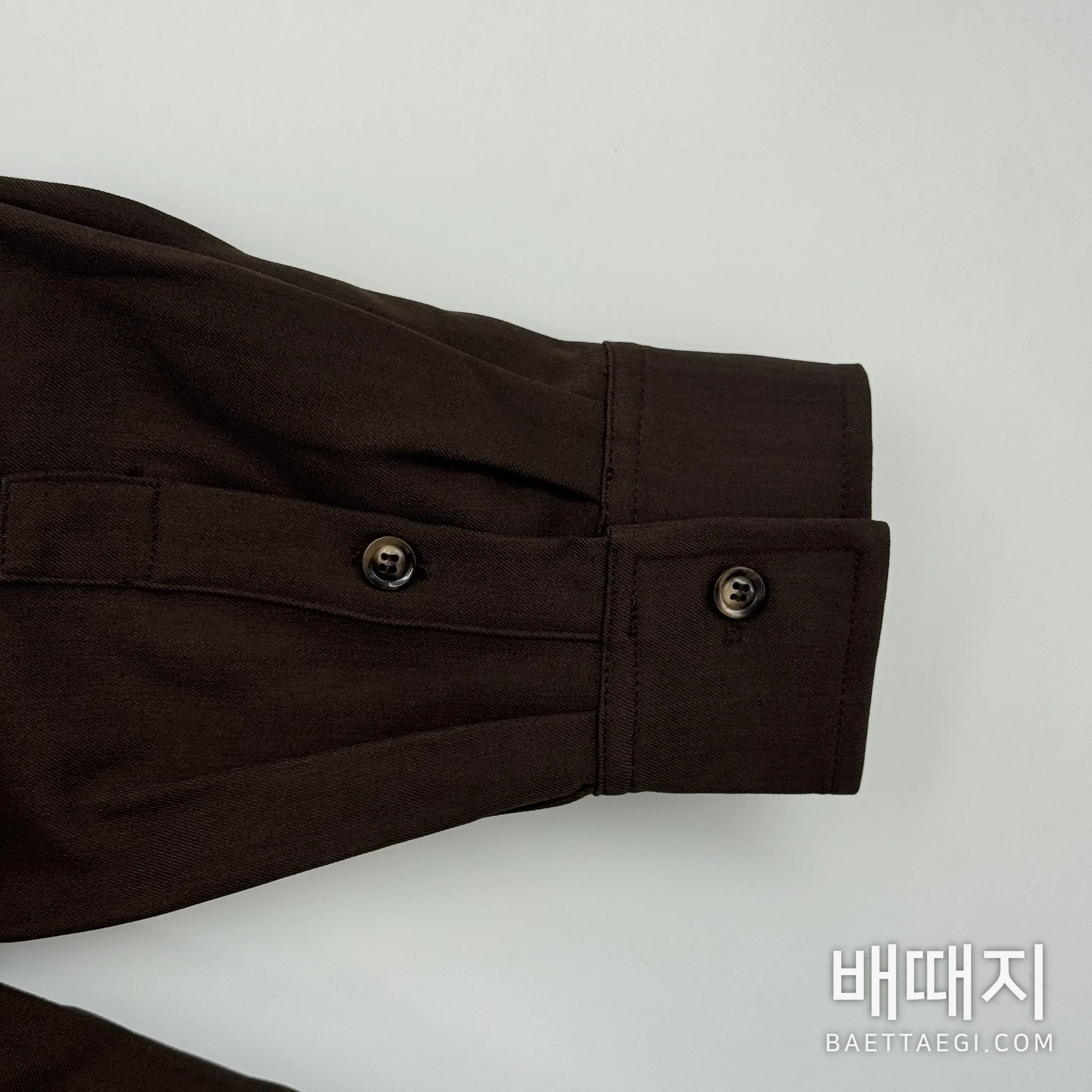로에베 브라운 갸바진 울 혼방 자켓 100652 검수사진 9
