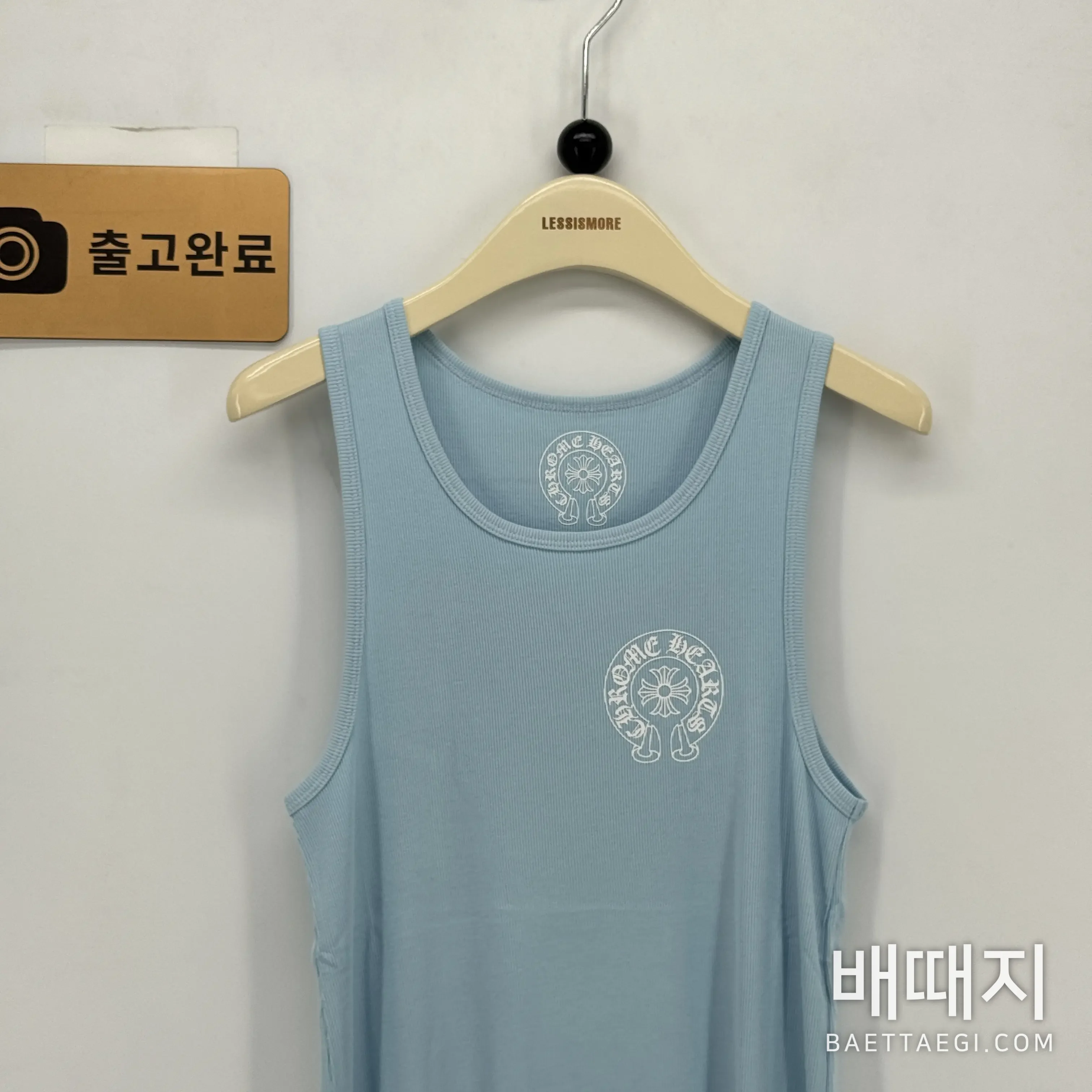 크롬하츠 여성 파란색 니트 반팔 원피스 검수사진 2