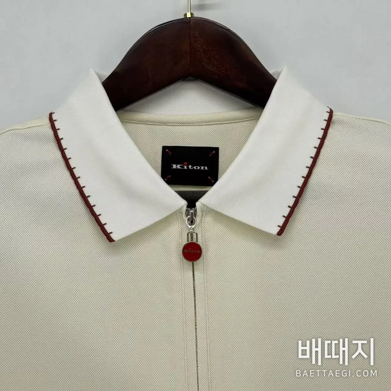 키톤 남성 하프 집업 반팔 니트 폴로셔츠 검수사진 4