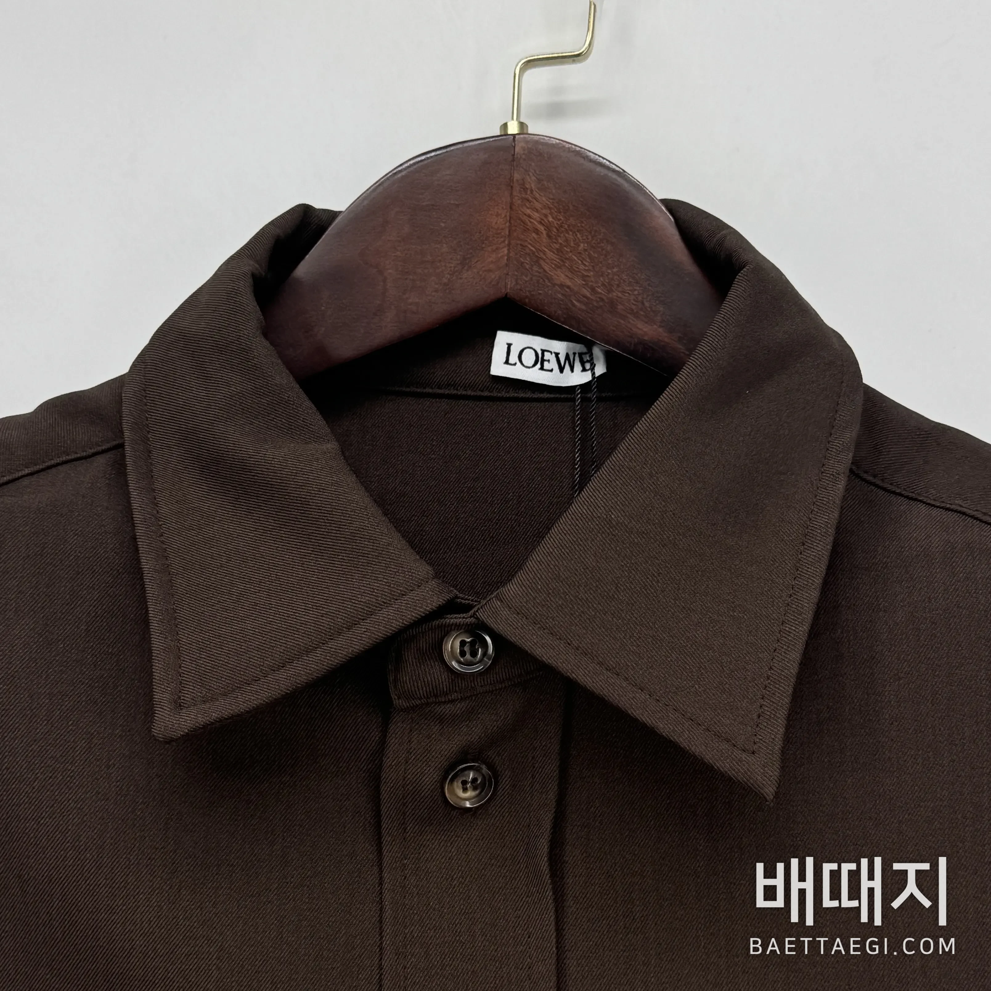 로에베 브라운 갸바진 울 혼방 자켓 검수사진 4