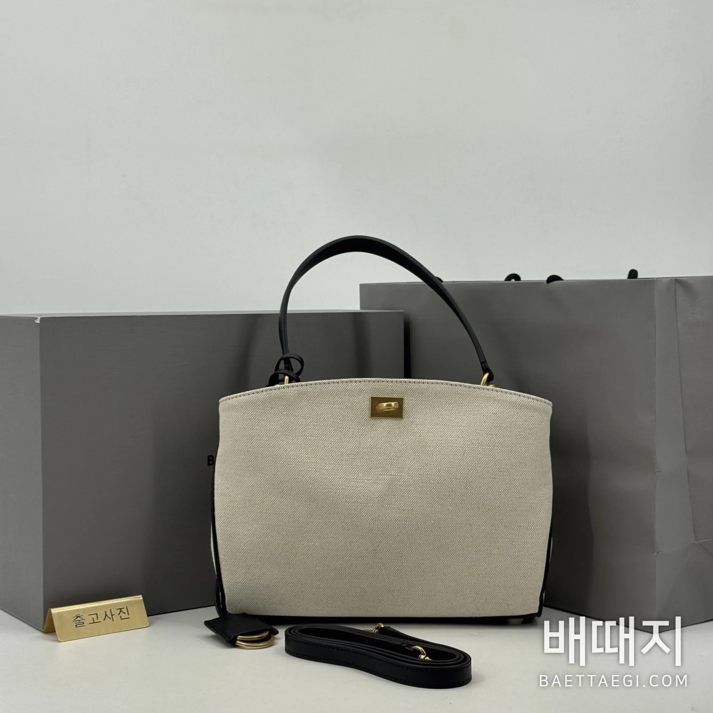 발렌시아가 캔버스 가죽 로데오 가방 검수사진 1