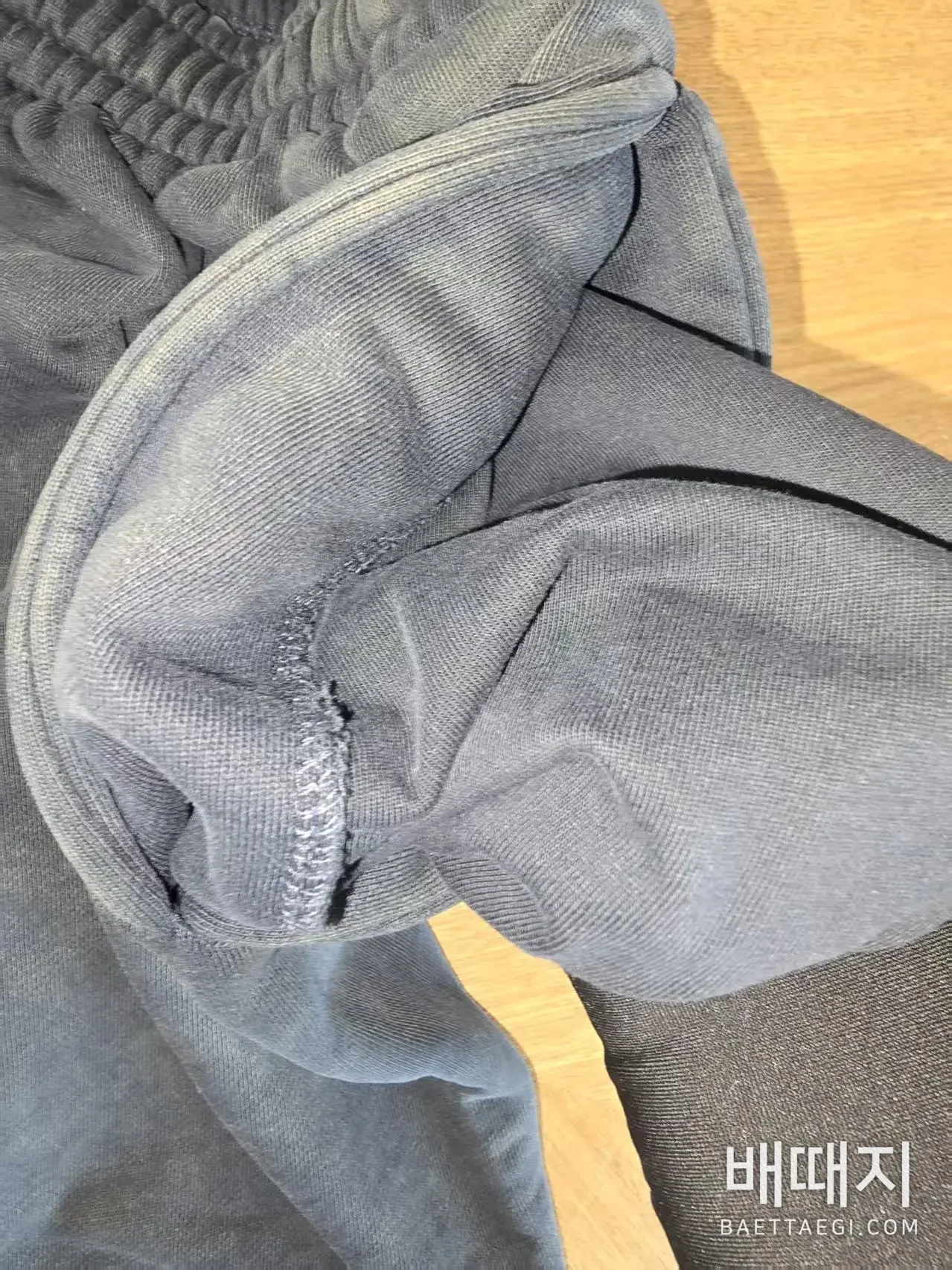 크롬하츠 워시드 블랙 카프리 반바지 검수사진 5