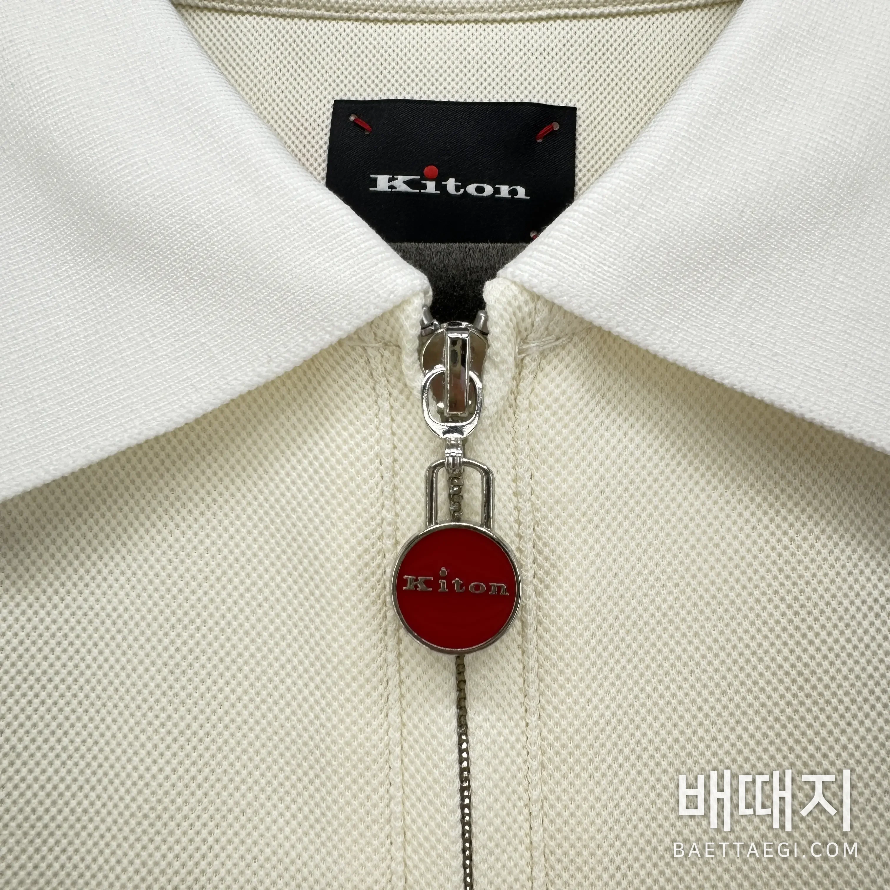 키톤 남성 하프 집업 반팔 니트 폴로셔츠 검수사진 5