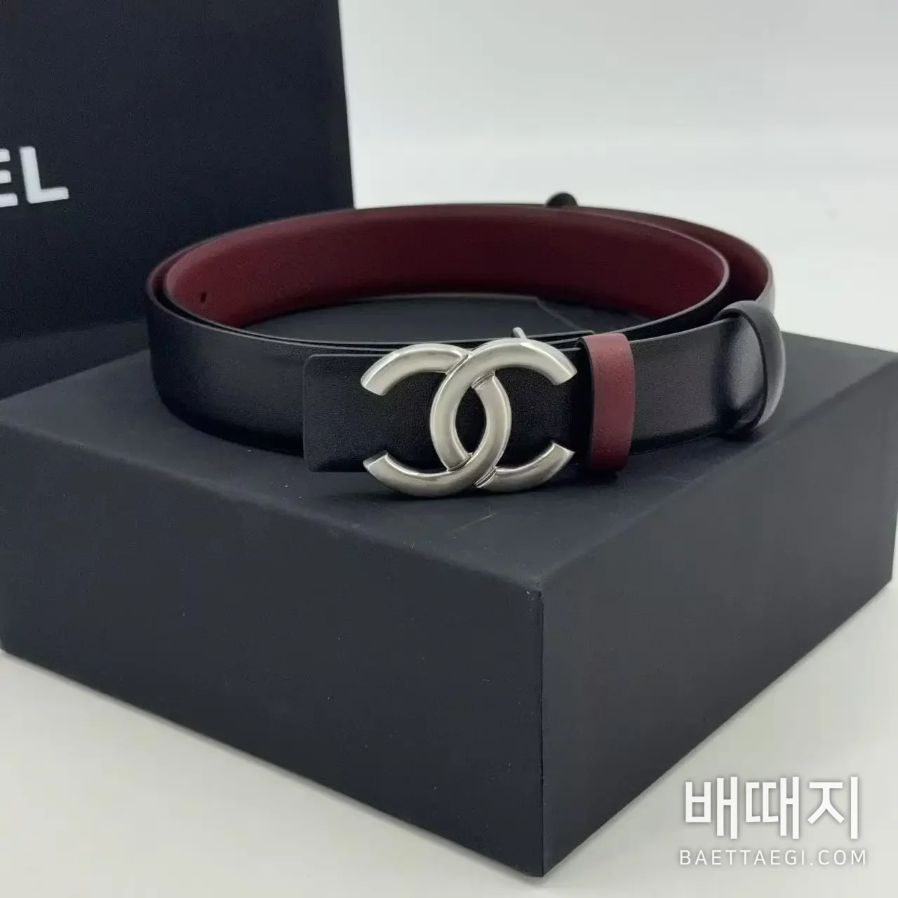 샤넬 리버시블 가죽 벨트 검수사진 2