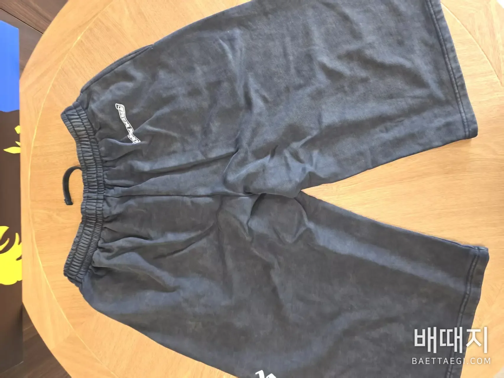 크롬하츠 워시드 블랙 카프리 반바지 119391 검수사진 8