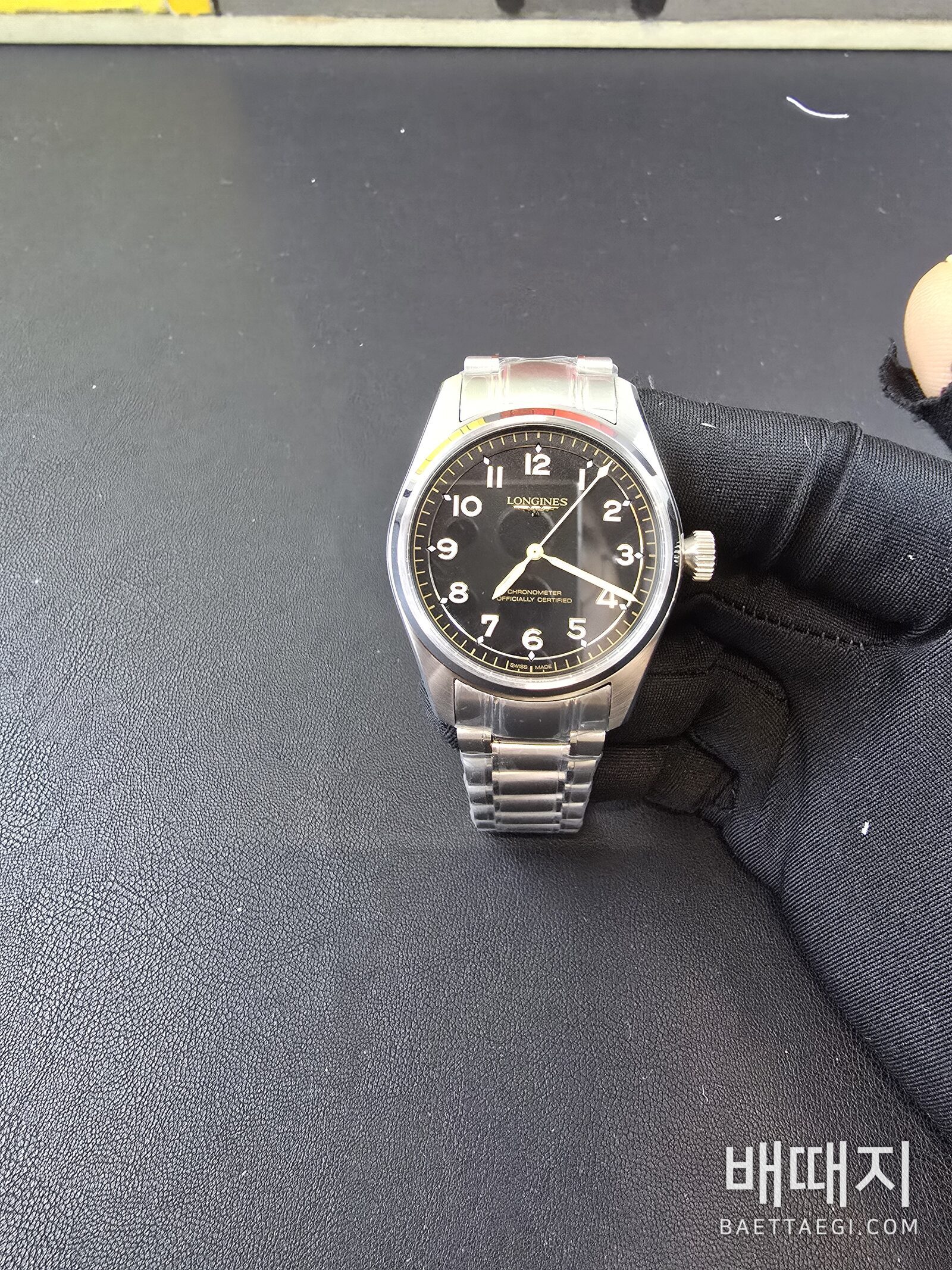 론진 스피릿 파일럿 39mm 검수사진 1