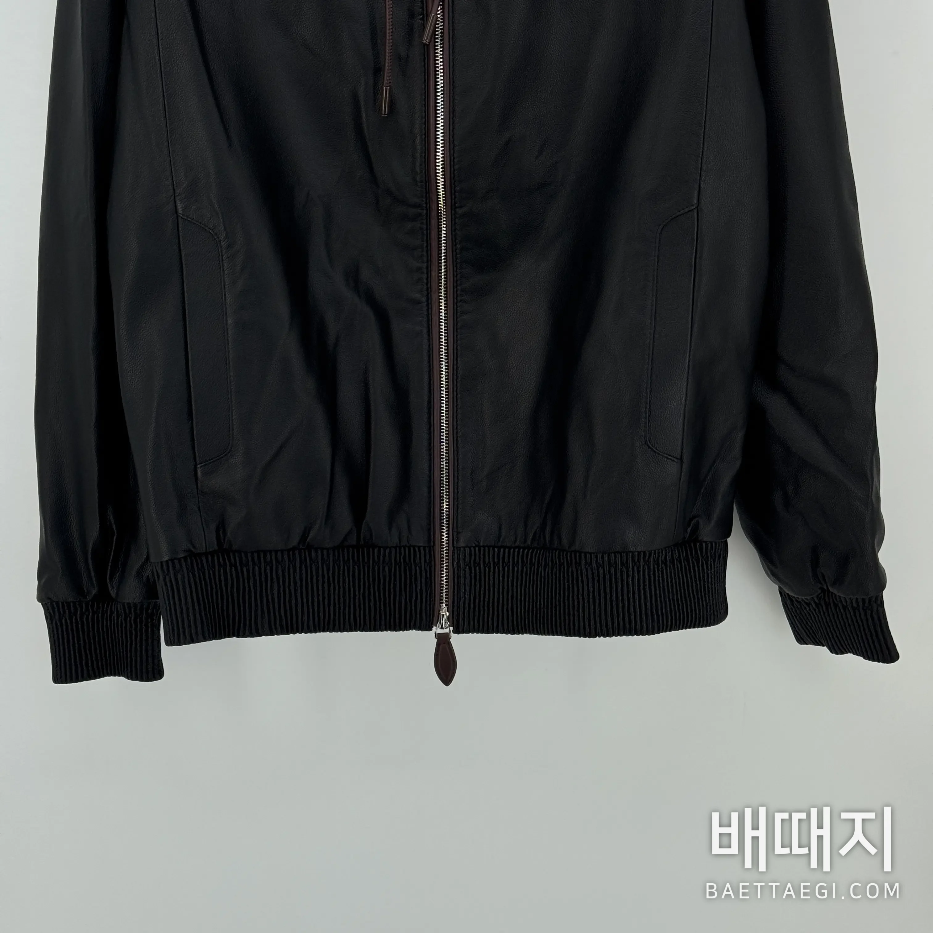 벨루티 후드 양가죽 재킷 검수사진 4