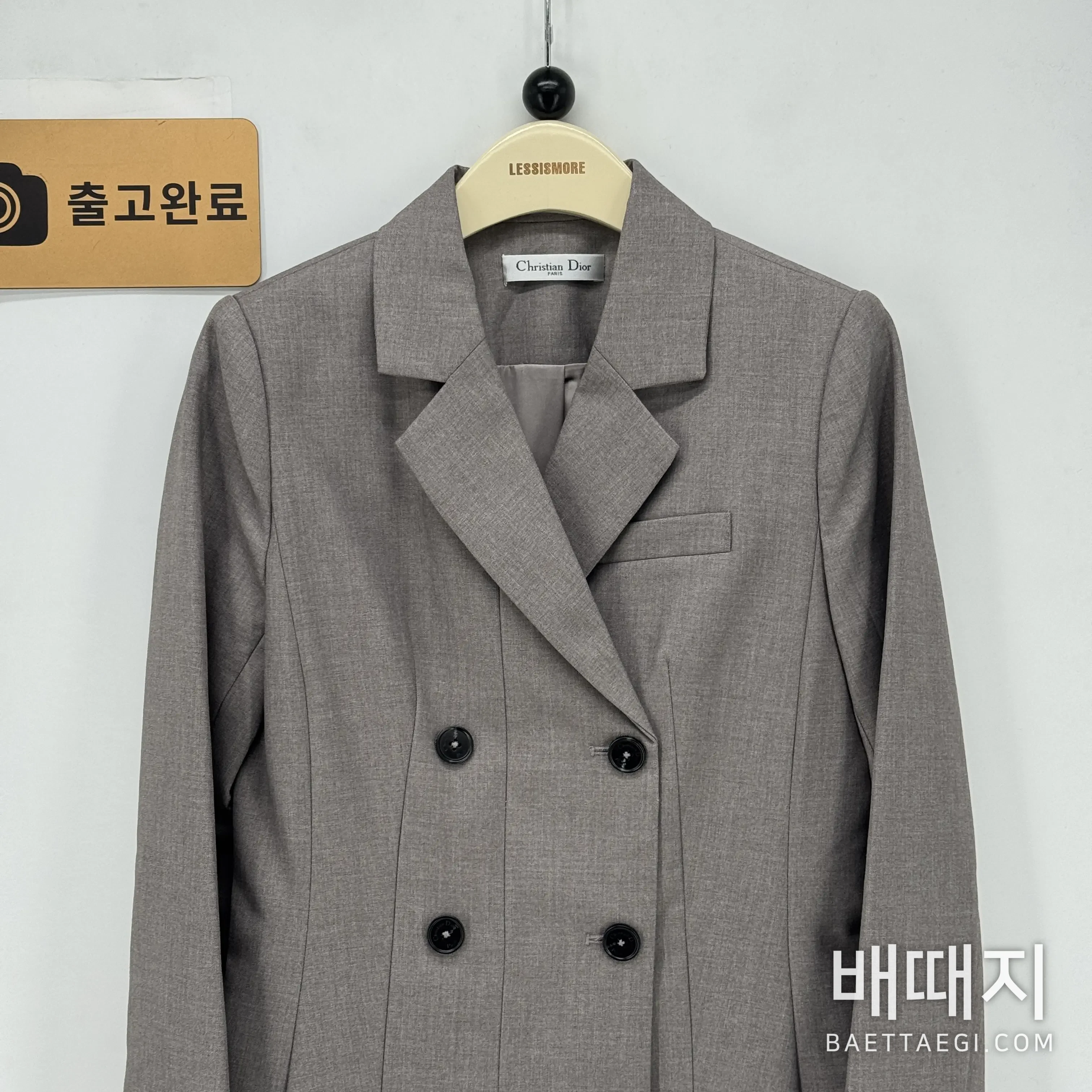 디올 더블 브레스트 플리츠 여성 자켓 검수사진 3