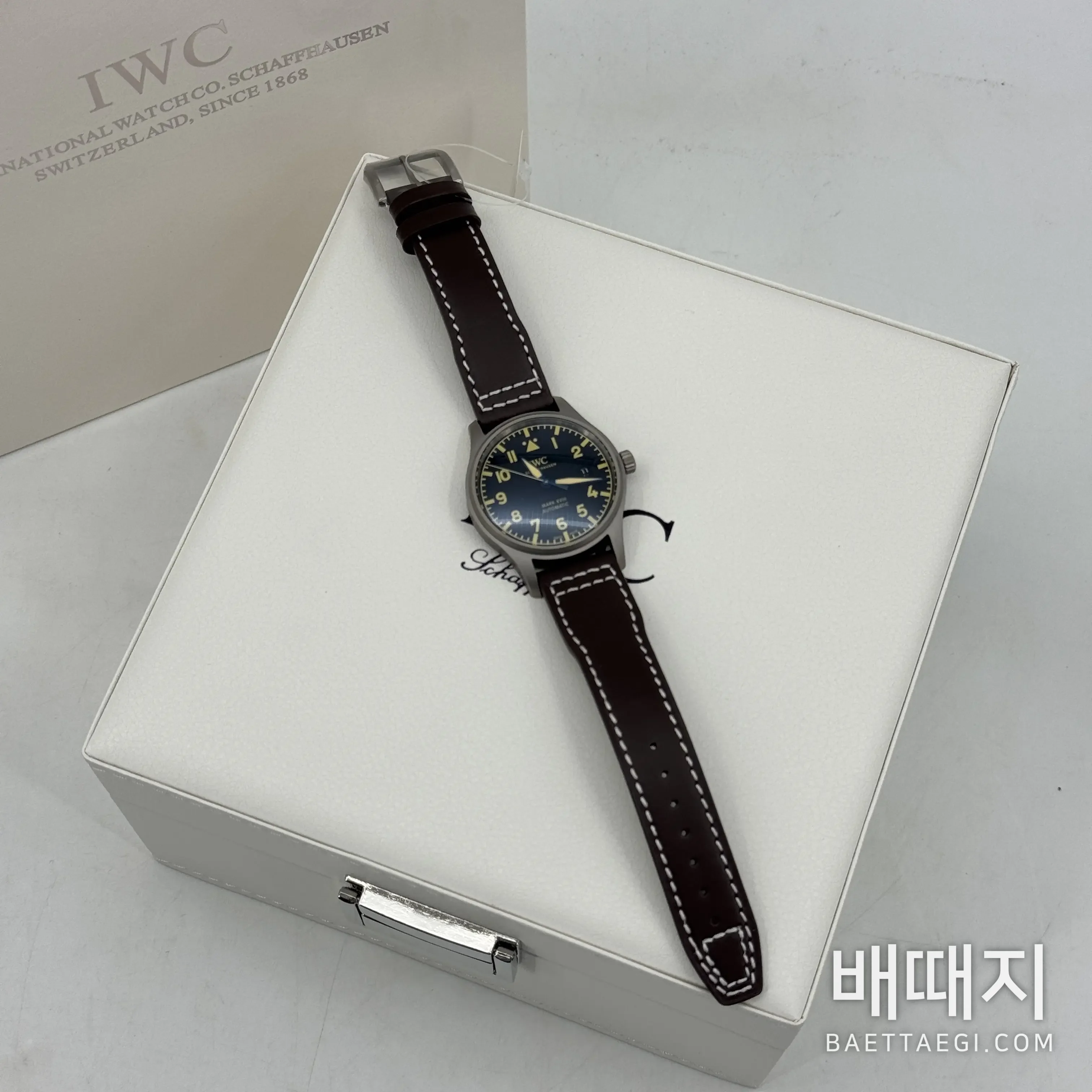 IWC 파일럿 마크 XVIII 티타늄 시계 IW327006 42502 검수사진 14