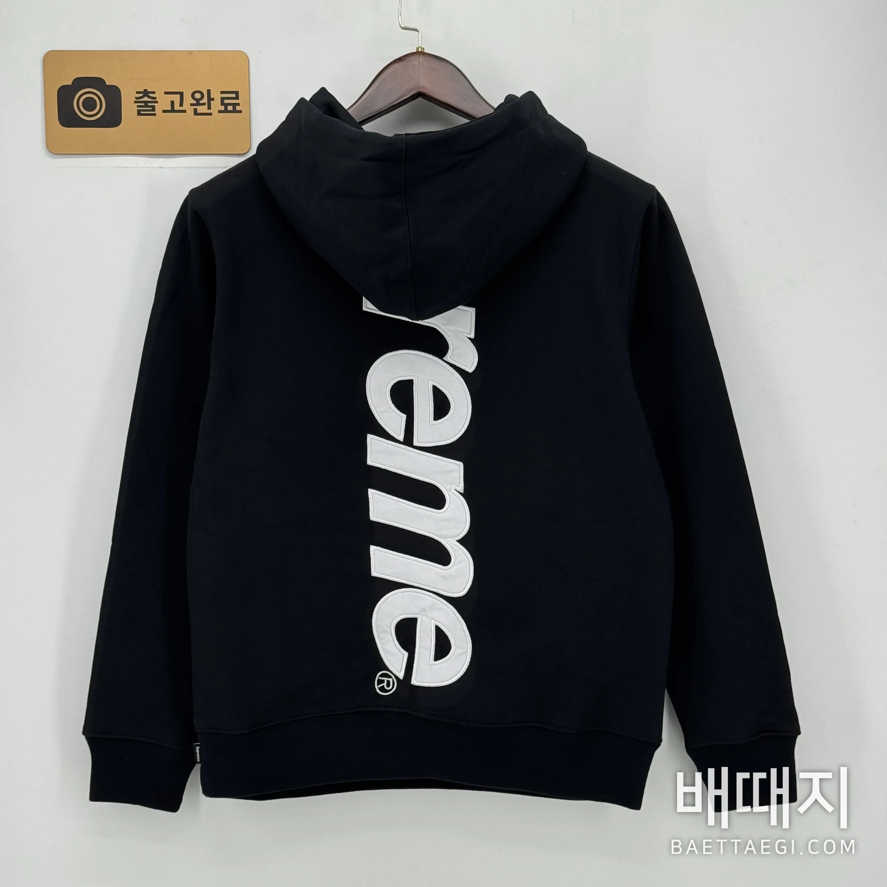슈프림 사틴 아플리케 후드 검수사진 4