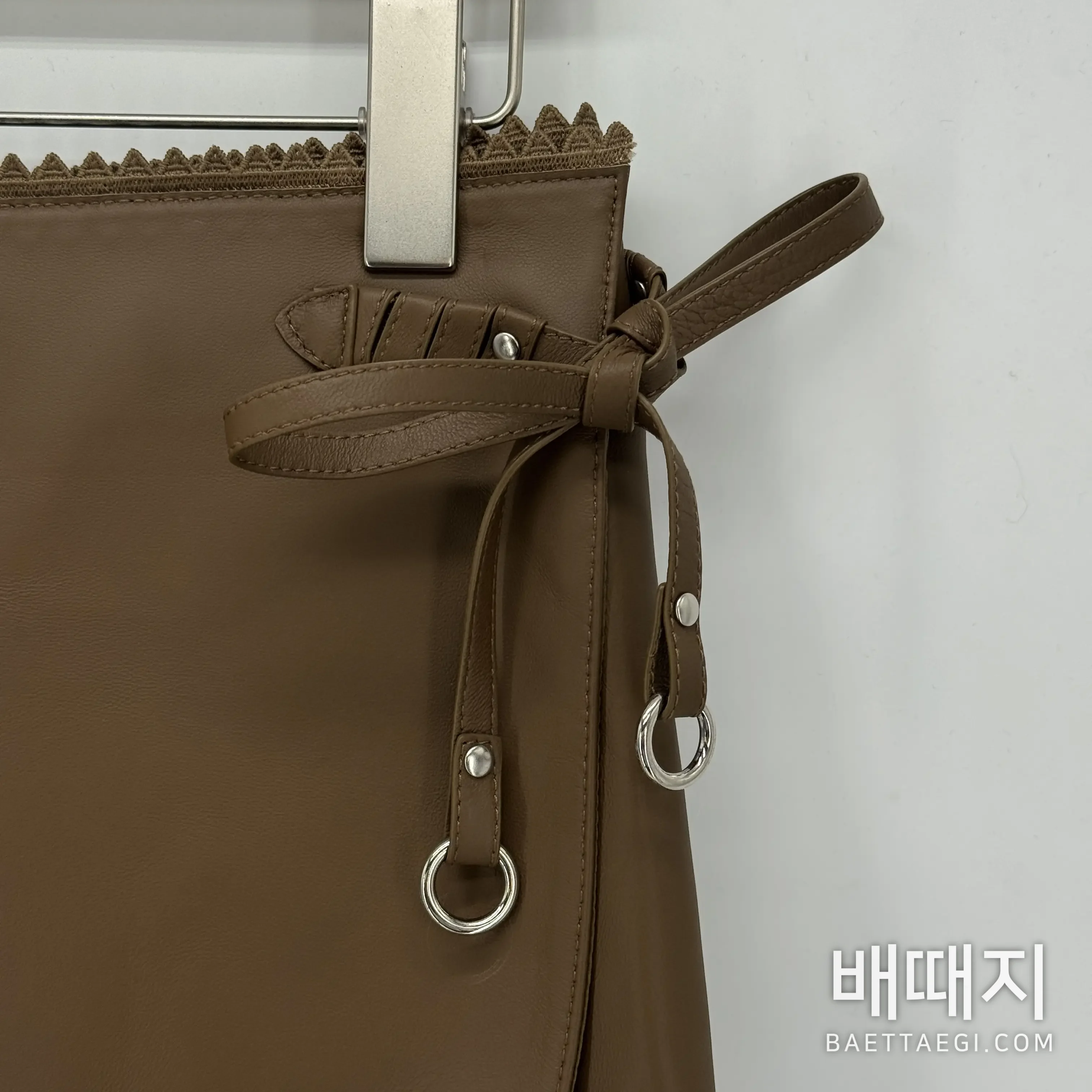 에르메스 여성 가죽 스커트 검수사진 3