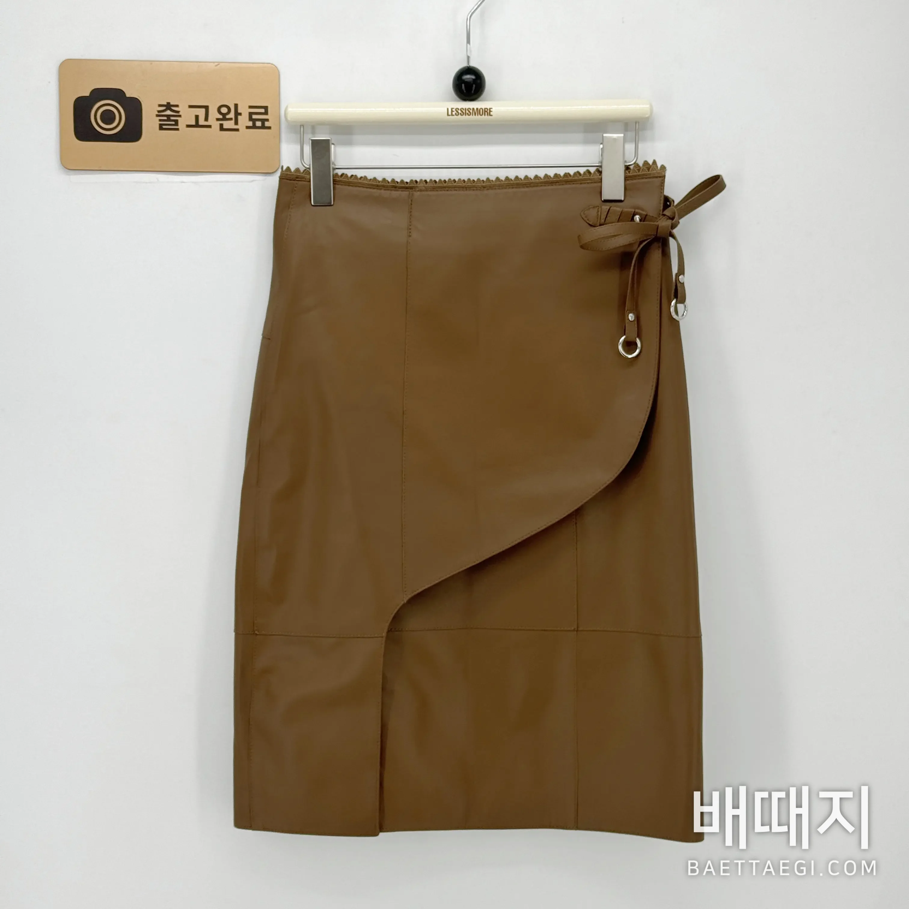 에르메스 여성 가죽 스커트 검수사진 1