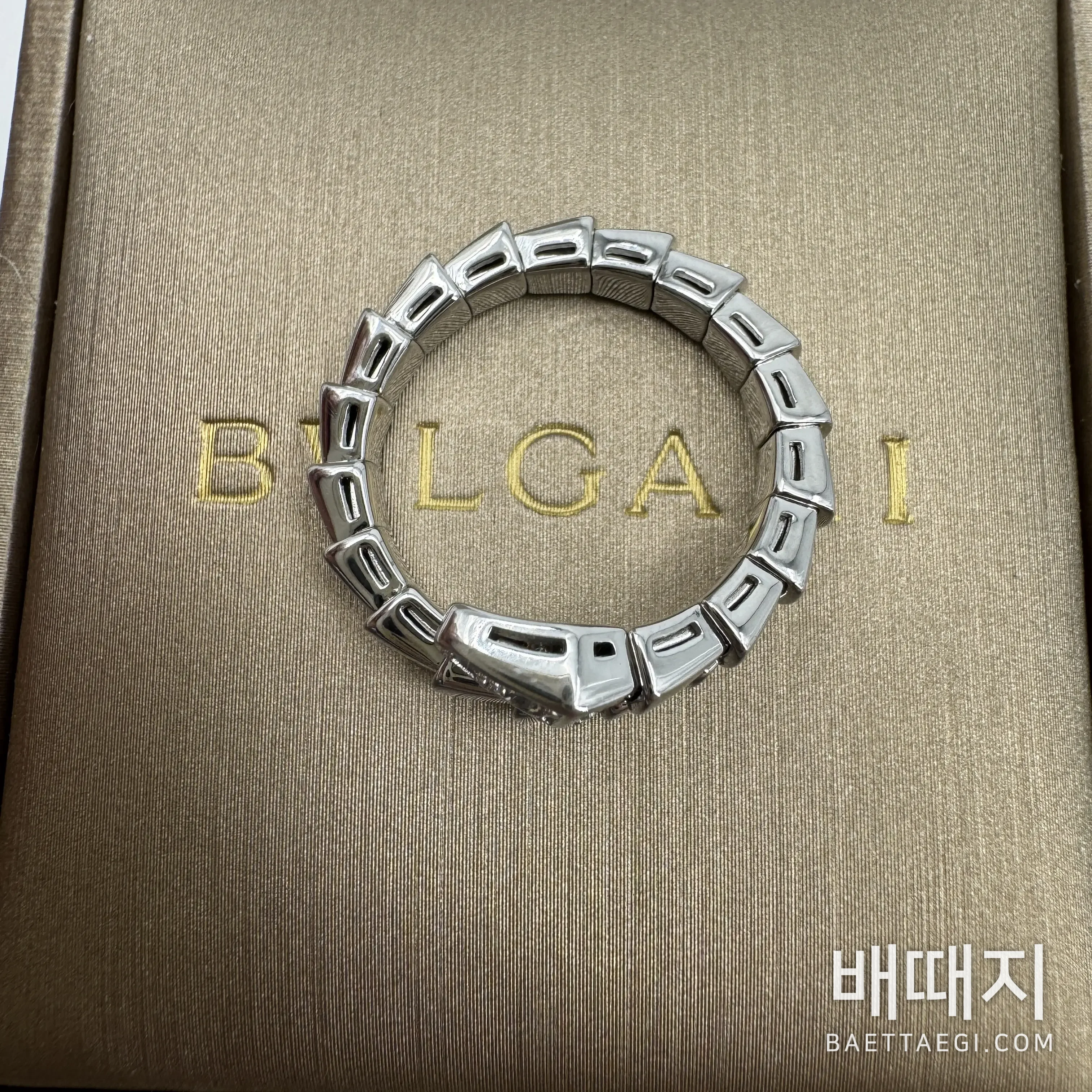 불가리 세르펜티 바이퍼 다이아몬드 반지 178239 검수사진 8