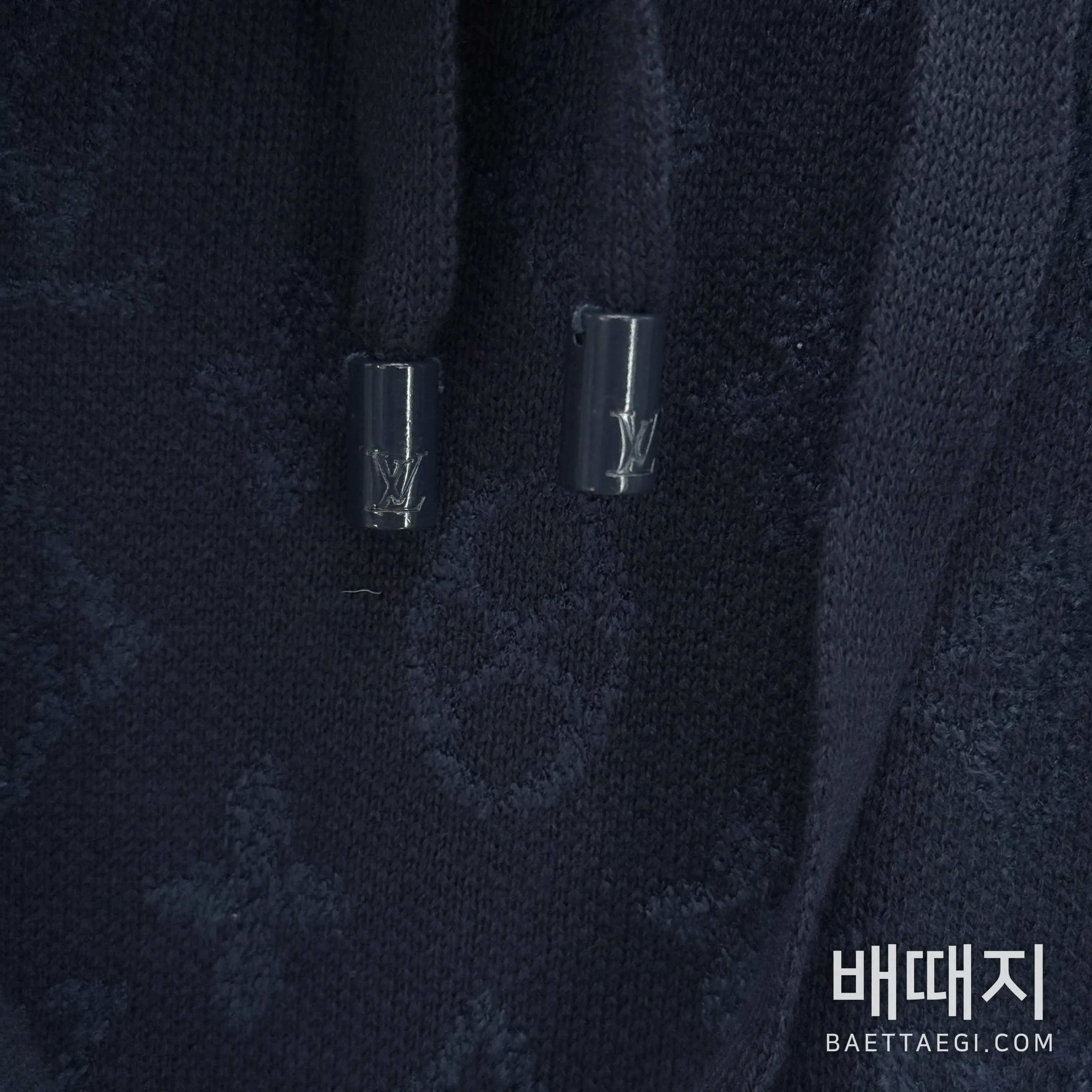 루이비통 트윌 자카드 니트 후드 검수사진 4