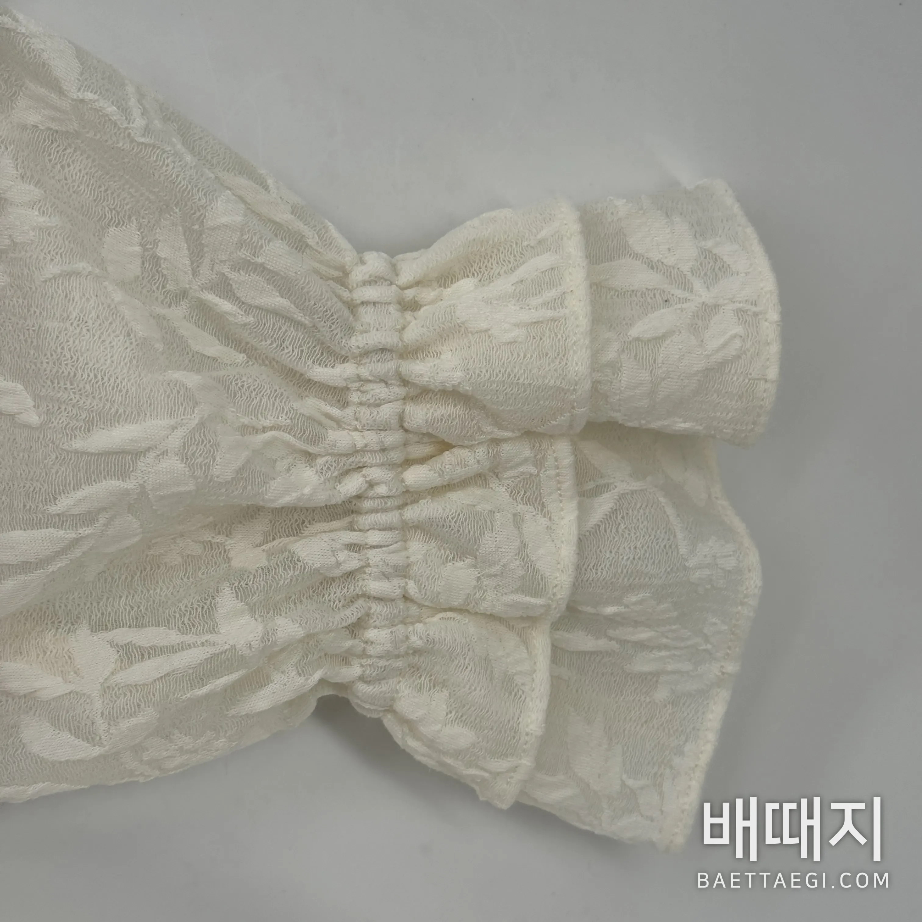 디올 프릴 디테일 브이넥 여성 셔츠 검수사진 5