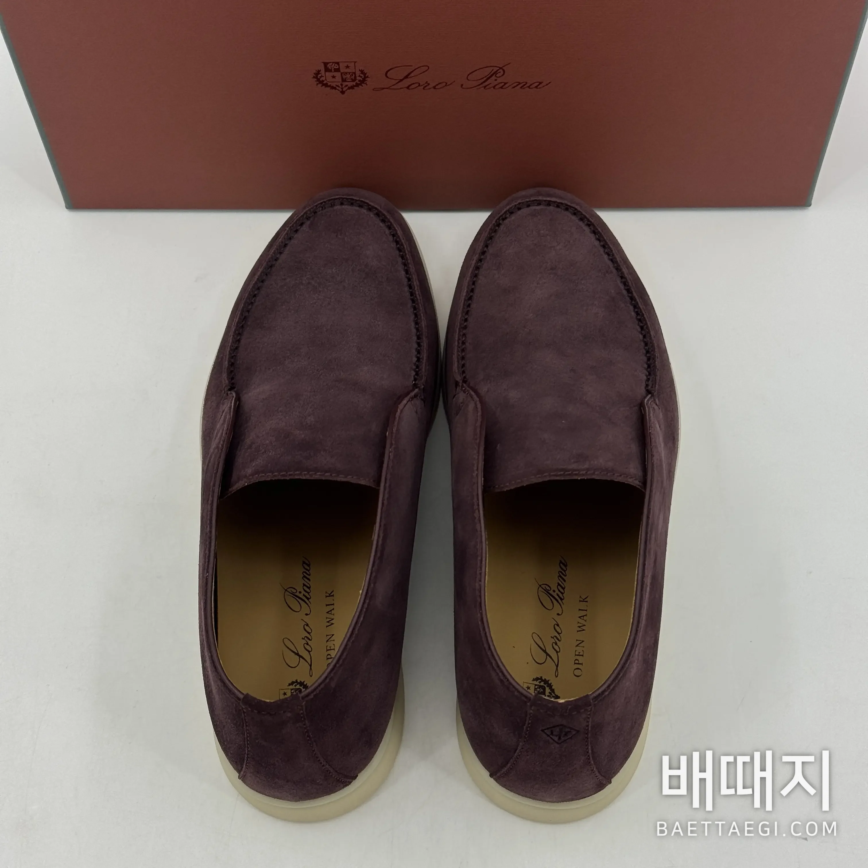 로로피아나 로퍼 다크브라운 스웨이드 하이탑 디자인 187436 검수사진 7