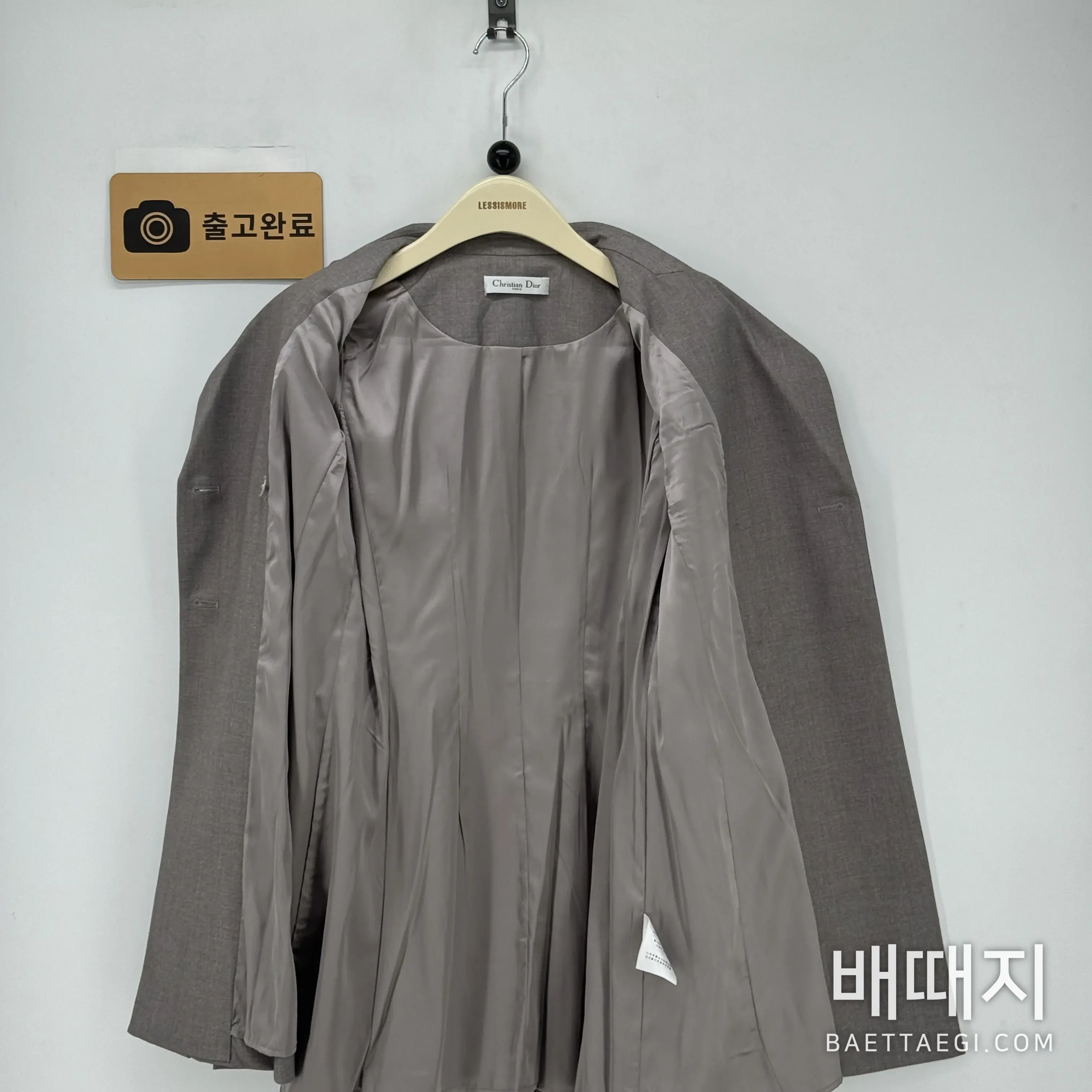 디올 더블 브레스트 플리츠 여성 자켓 검수사진 5