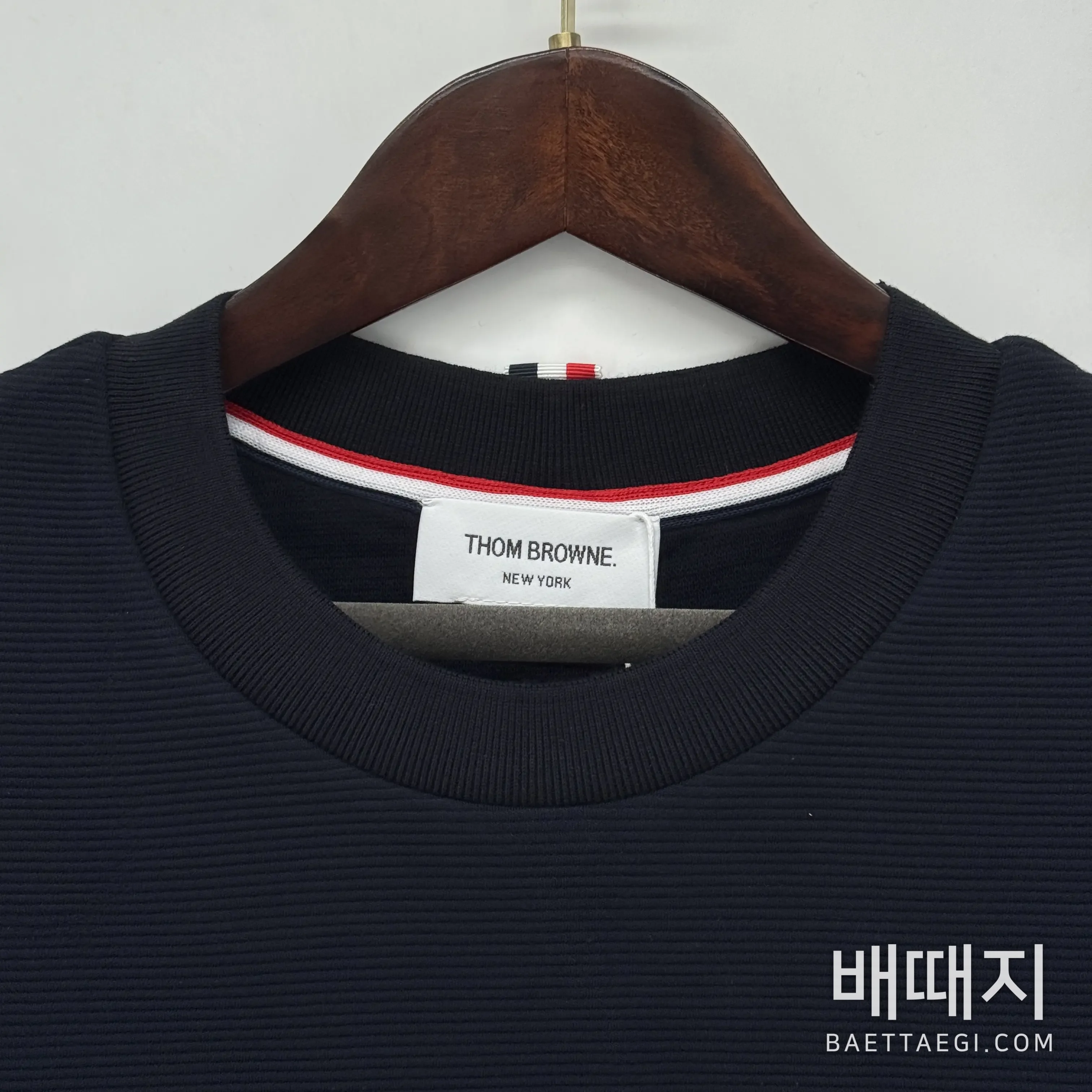 톰브라운 리브 스트레이트 립 남성 긴팔 티셔츠 검수사진 4