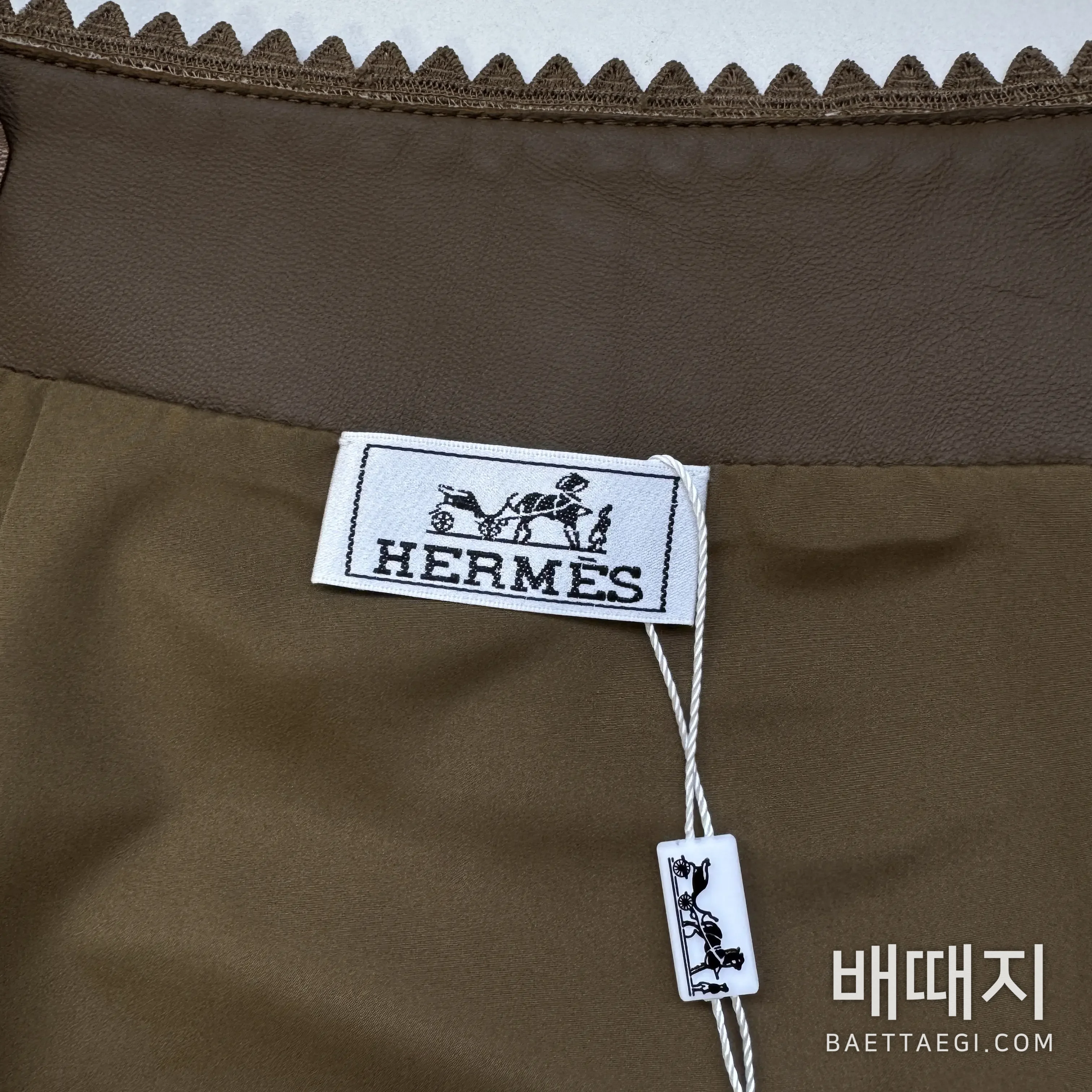 에르메스 여성 가죽 스커트 198949 검수사진 7