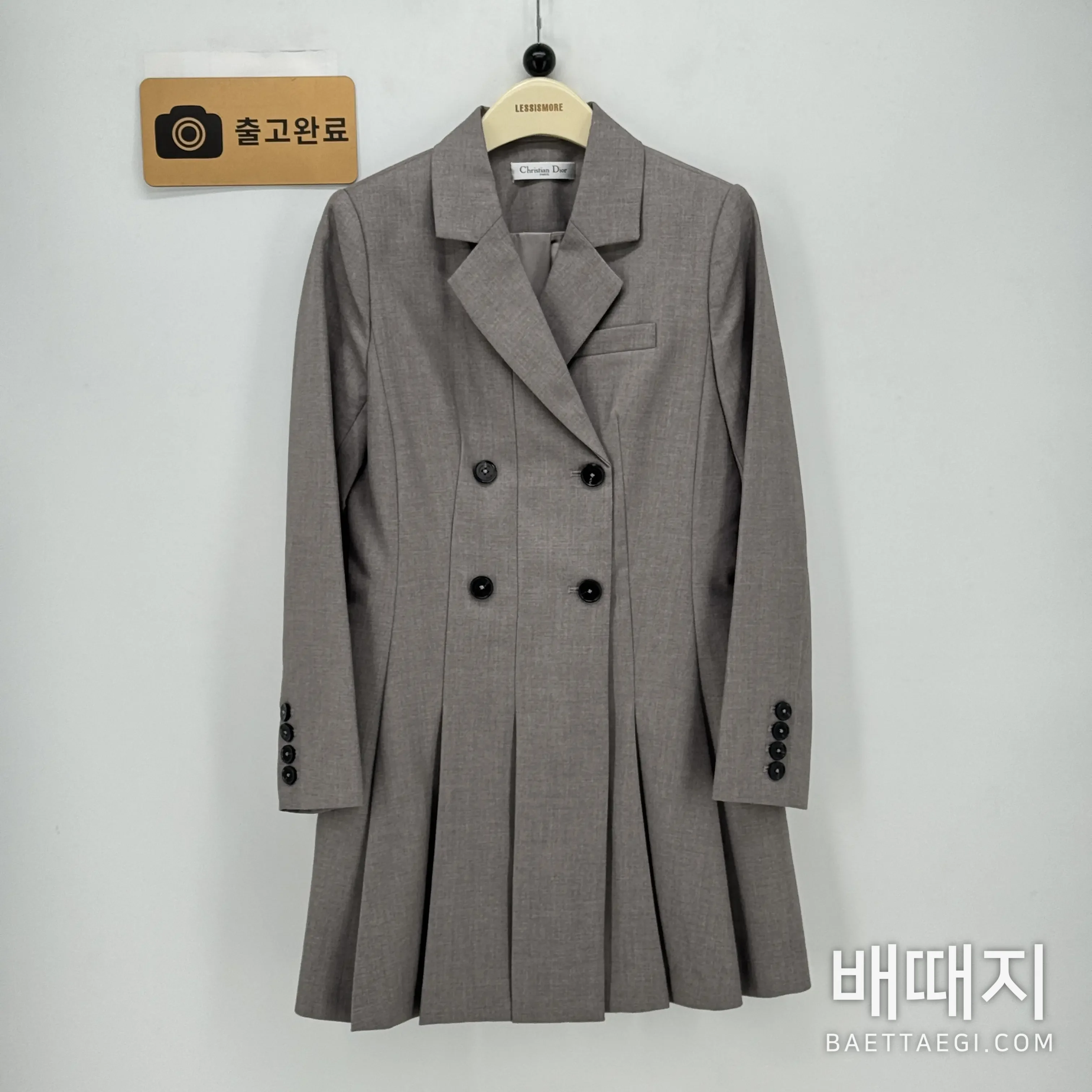 디올 더블 브레스트 플리츠 여성 자켓 검수사진 2
