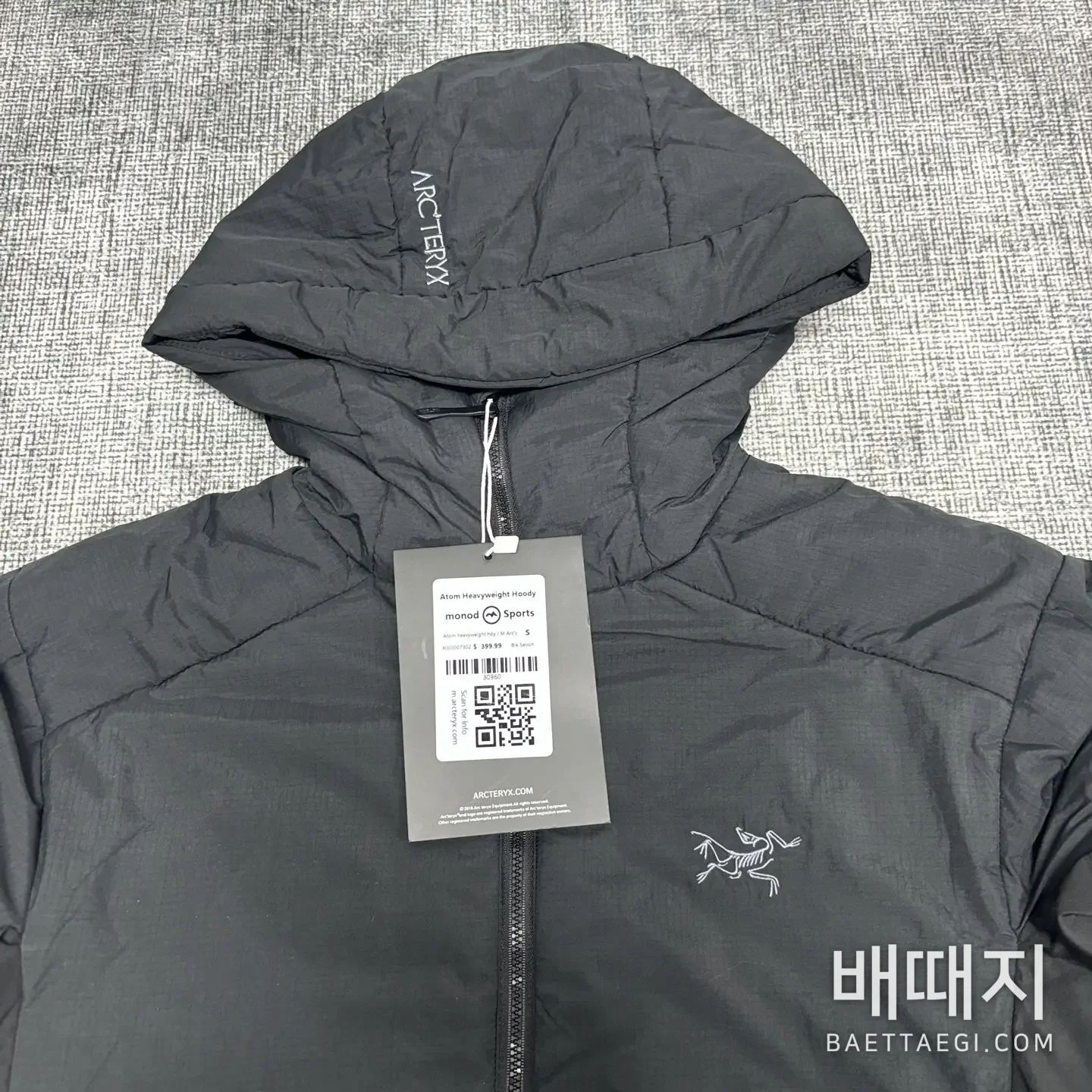 아크테릭스 [TZ] 아톰 LT 후디 2.0 블랙 200179 Arc'teryx Atom LT Hoodie 2.0 검수사진 4