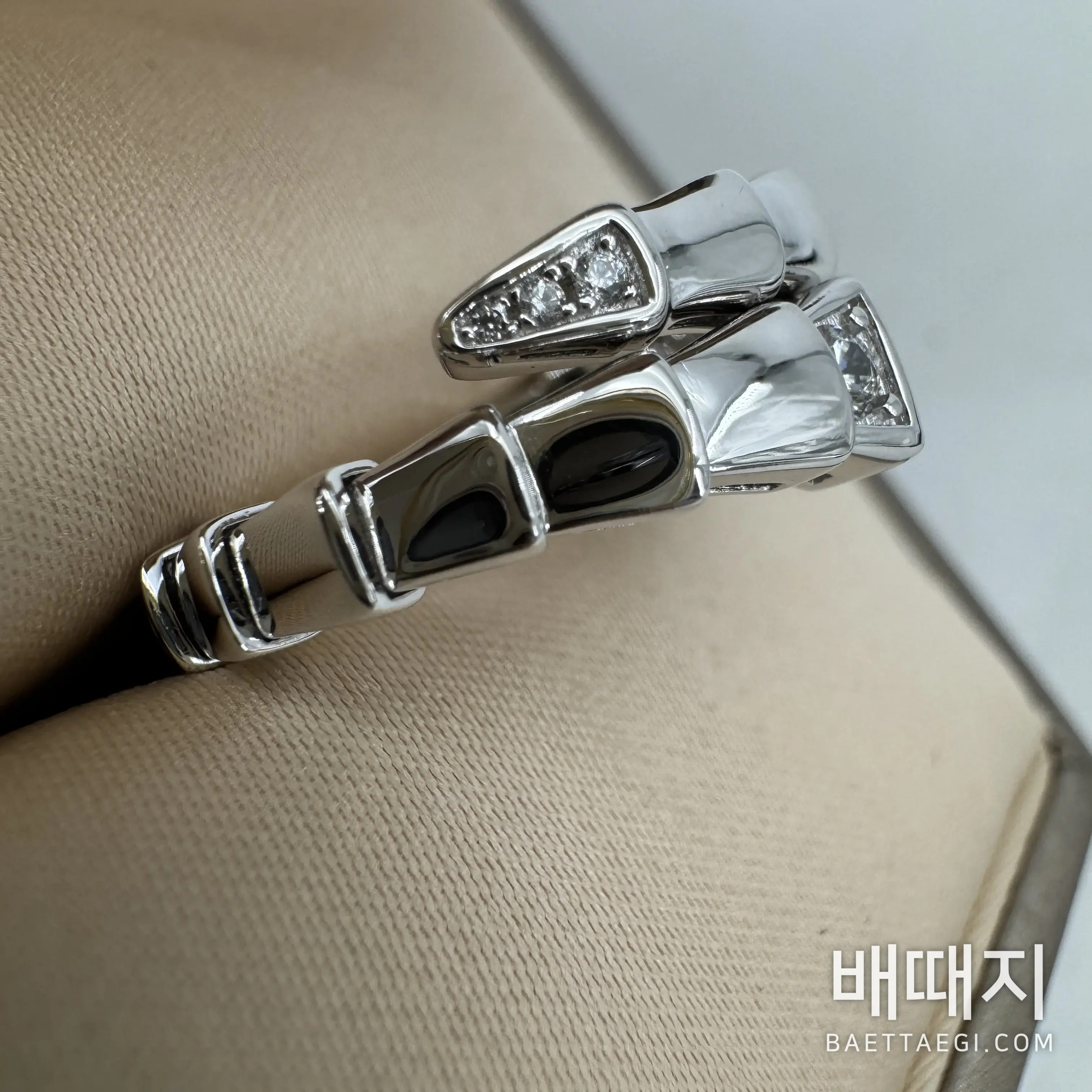 불가리 세르펜티 바이퍼 다이아몬드 반지 178239 검수사진 6