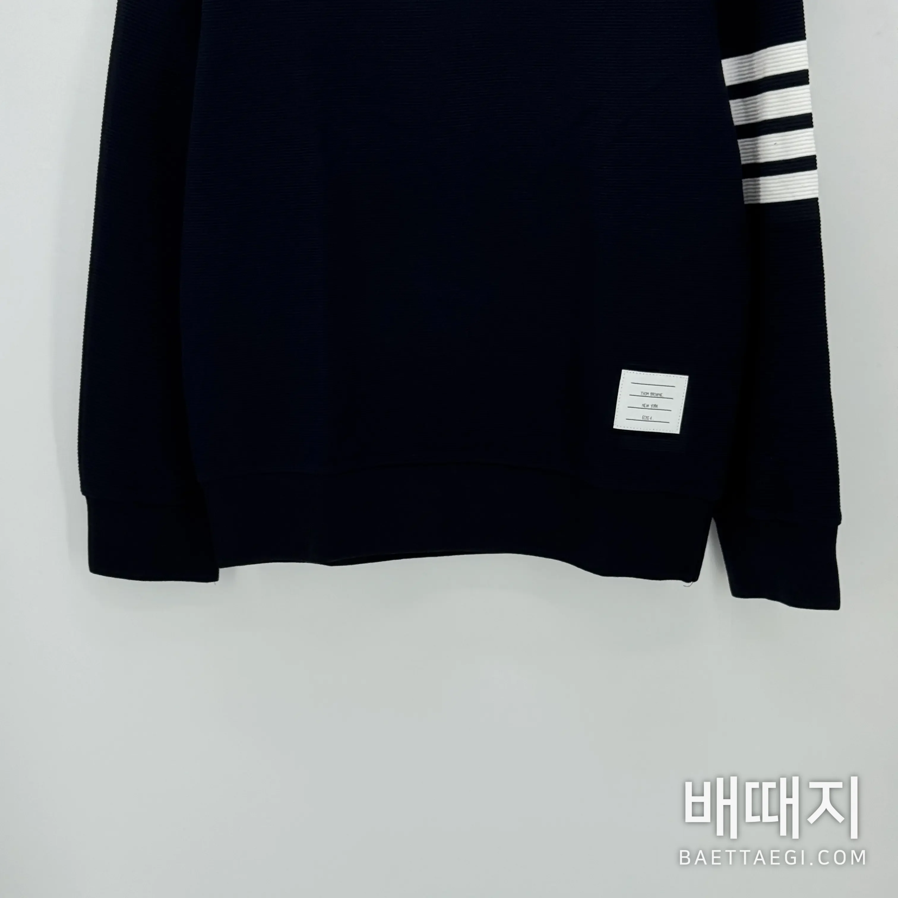 톰브라운 리브 스트레이트 립 남성 긴팔 티셔츠 검수사진 3