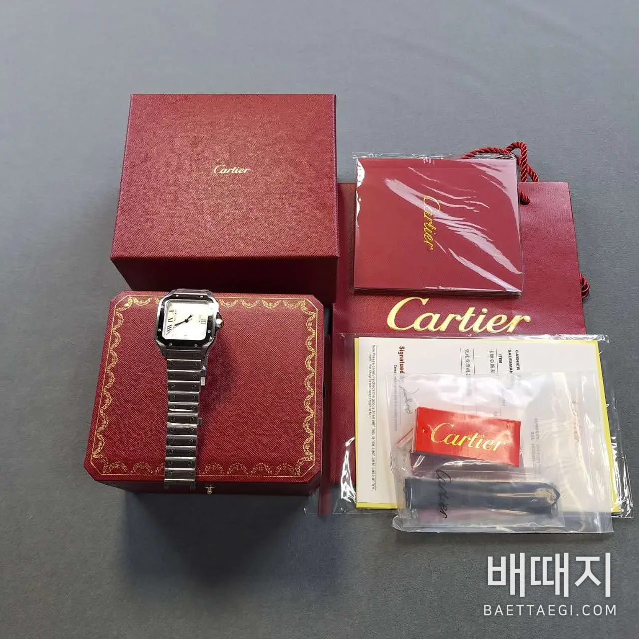 까르띠에 라지 산토스 bv 검수사진 1