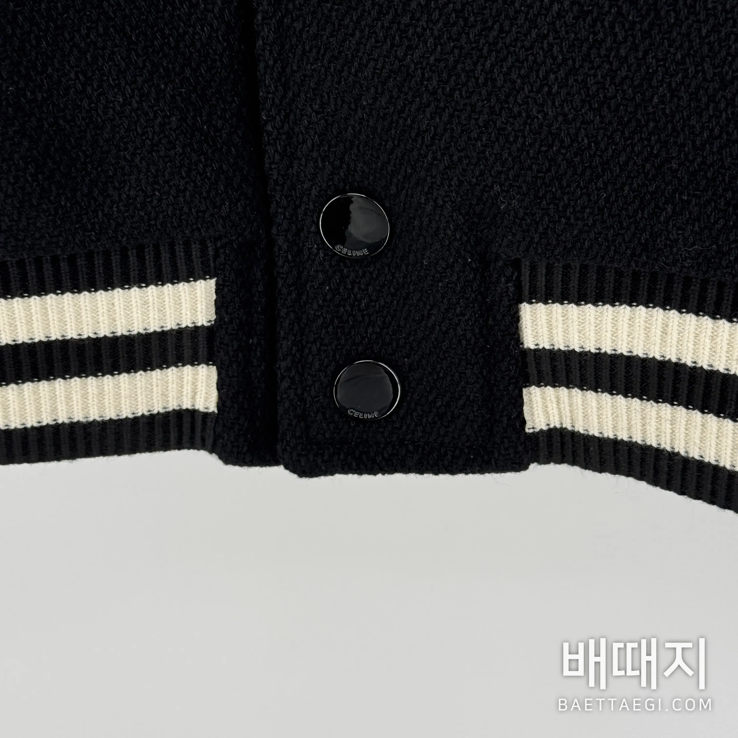 셀린느 울 베이스볼 자켓 검수사진 4
