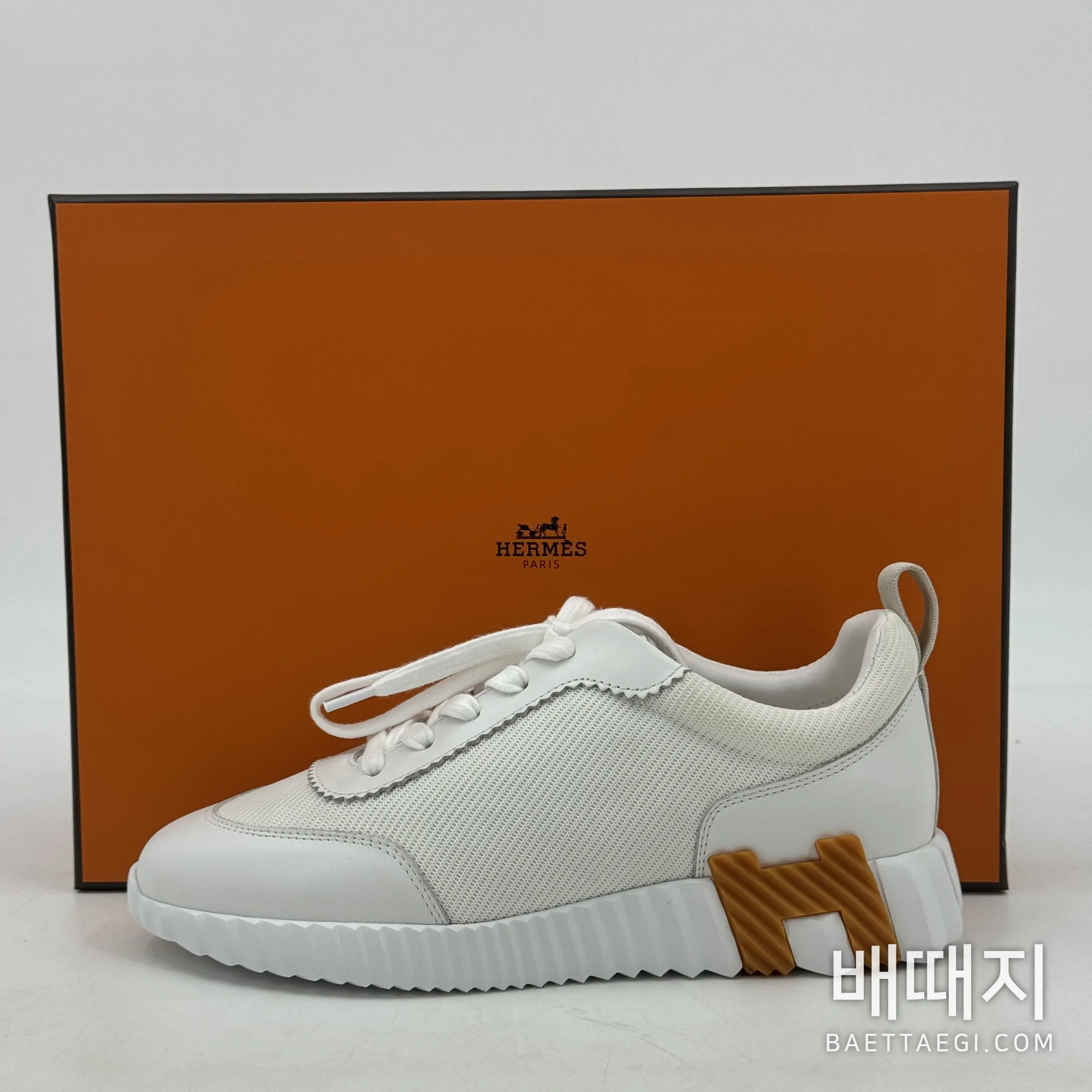 에르메스 바운싱 스니커즈 화이트 염소가죽 검수사진 2