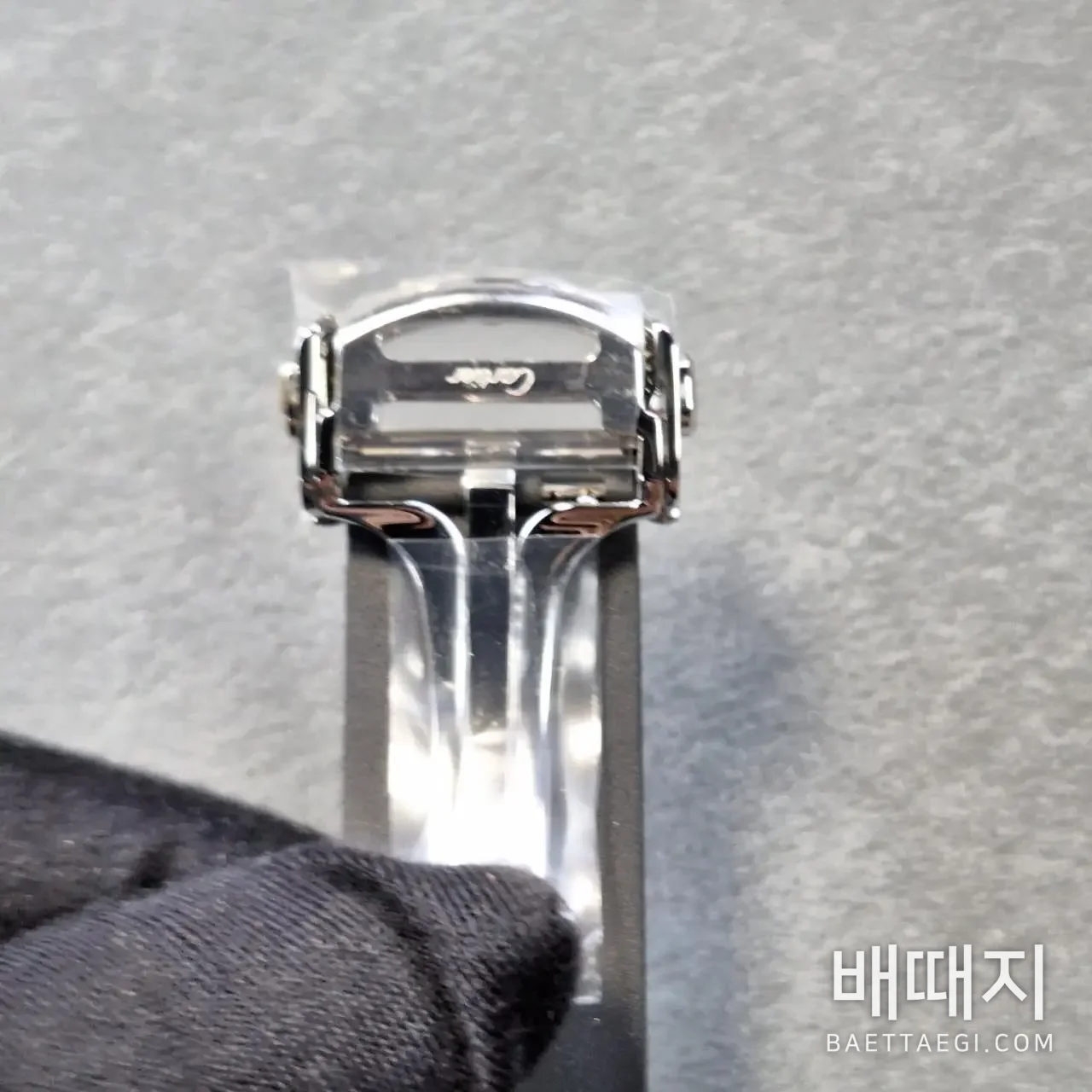 까르띠에 산토스 올블랙 오토매틱 시계 BV공장 검수사진 7