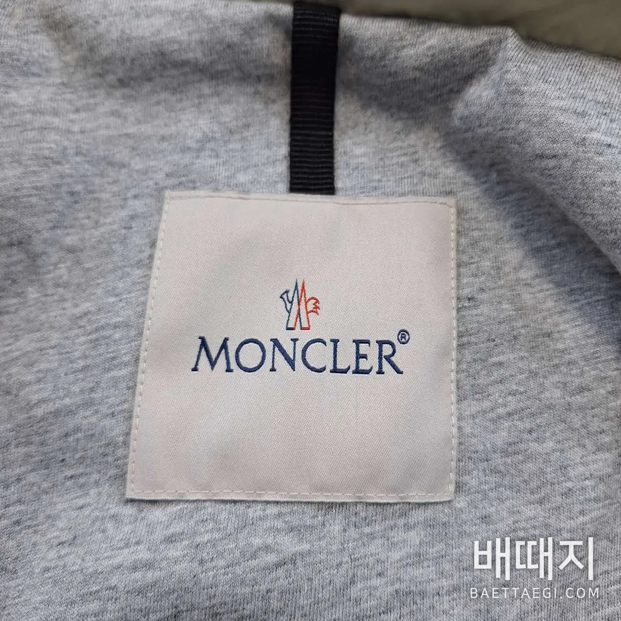 몽클레르 스탠드 카라 코튼 자켓 검수사진 3