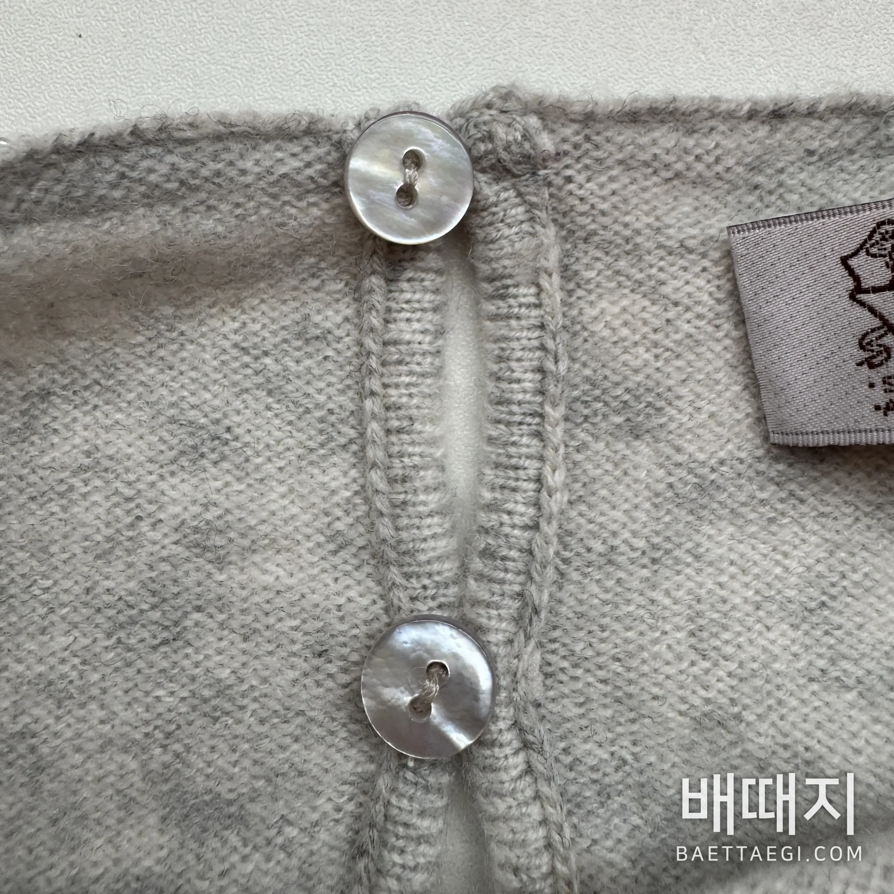 캐시미어 니트 반팔 검수사진 8