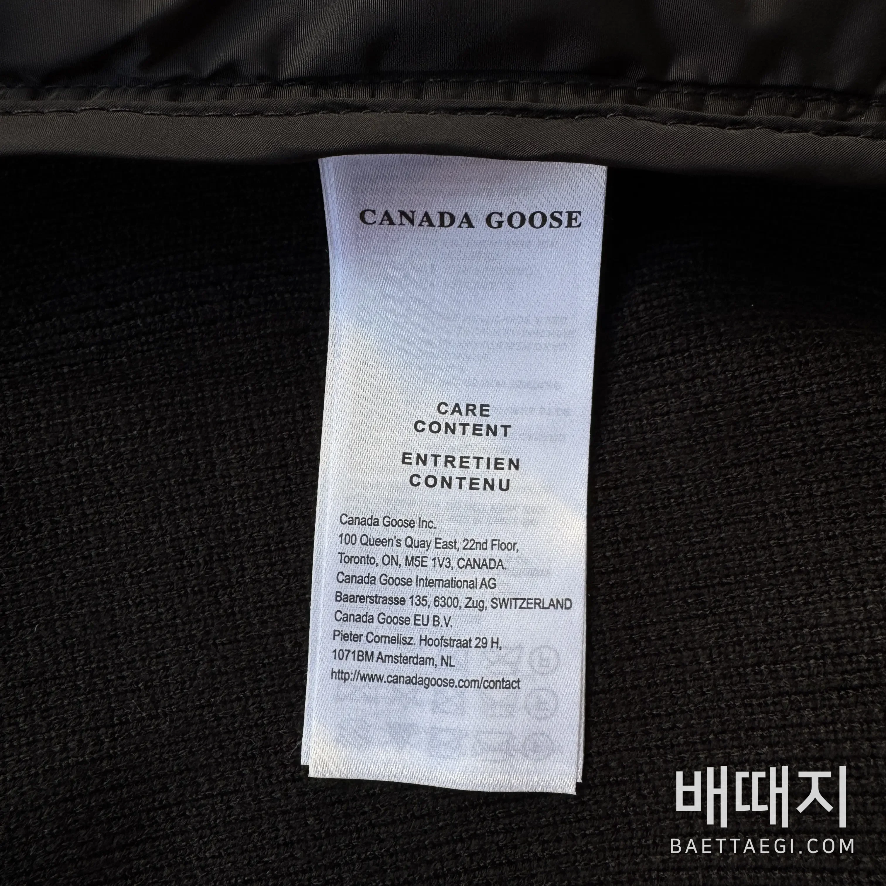 캐나다구스 [RF] 6830 블랙 205676 Canada Goose 6830 검수사진 4