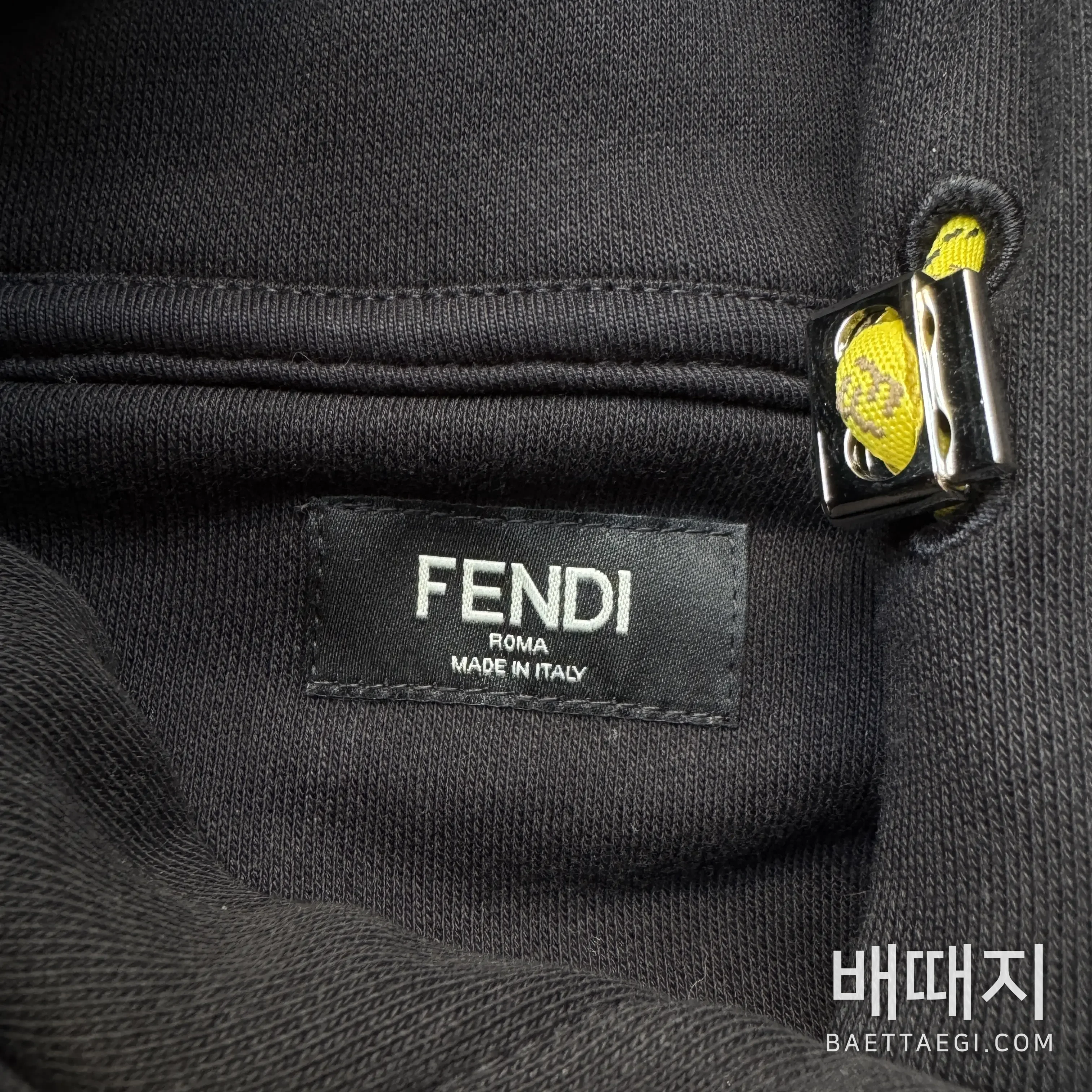 펜디 로고 자수 리본 남성 후드 207294 검수사진 4