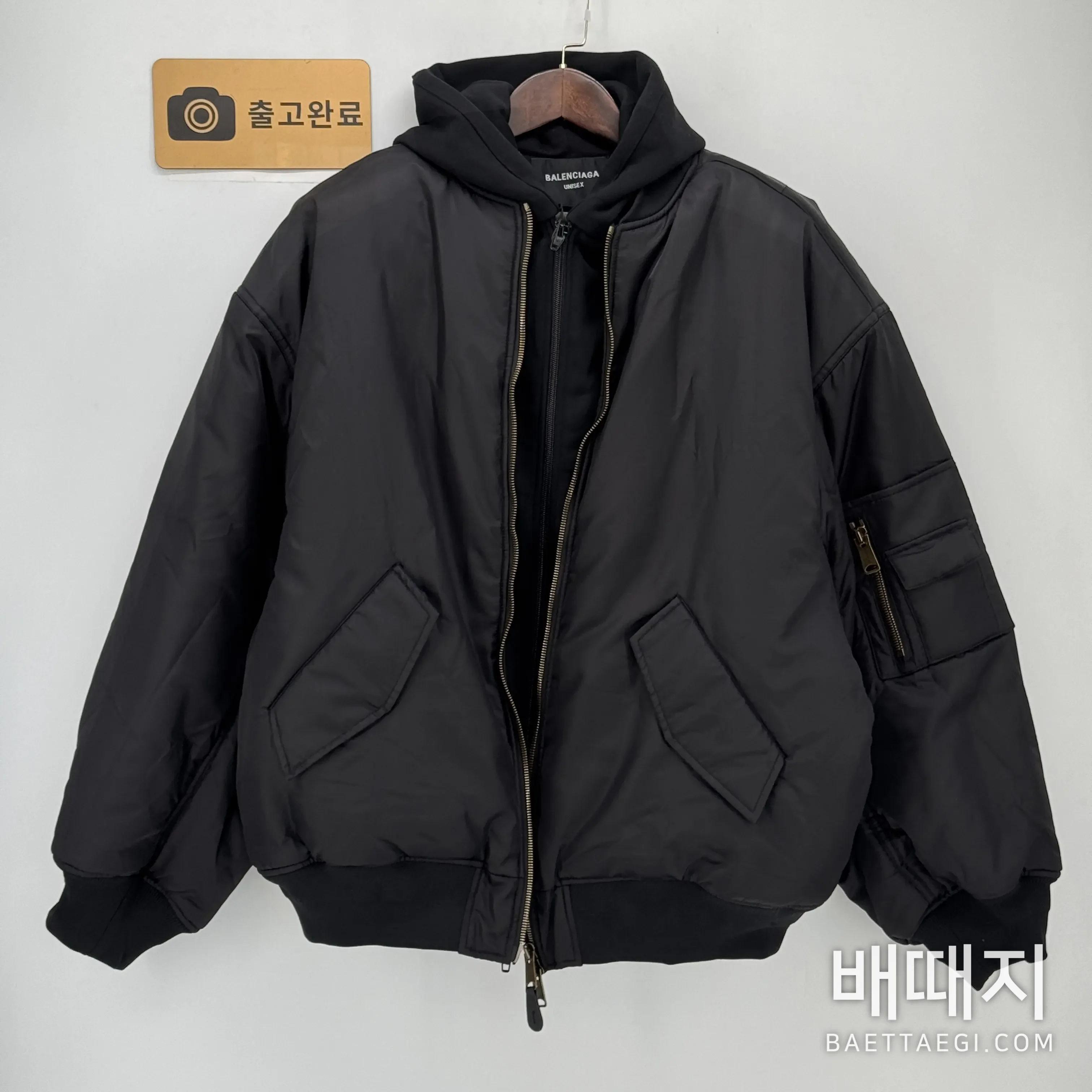 발렌시아가 파리 올 인 봄버 블랙 검수사진 1
