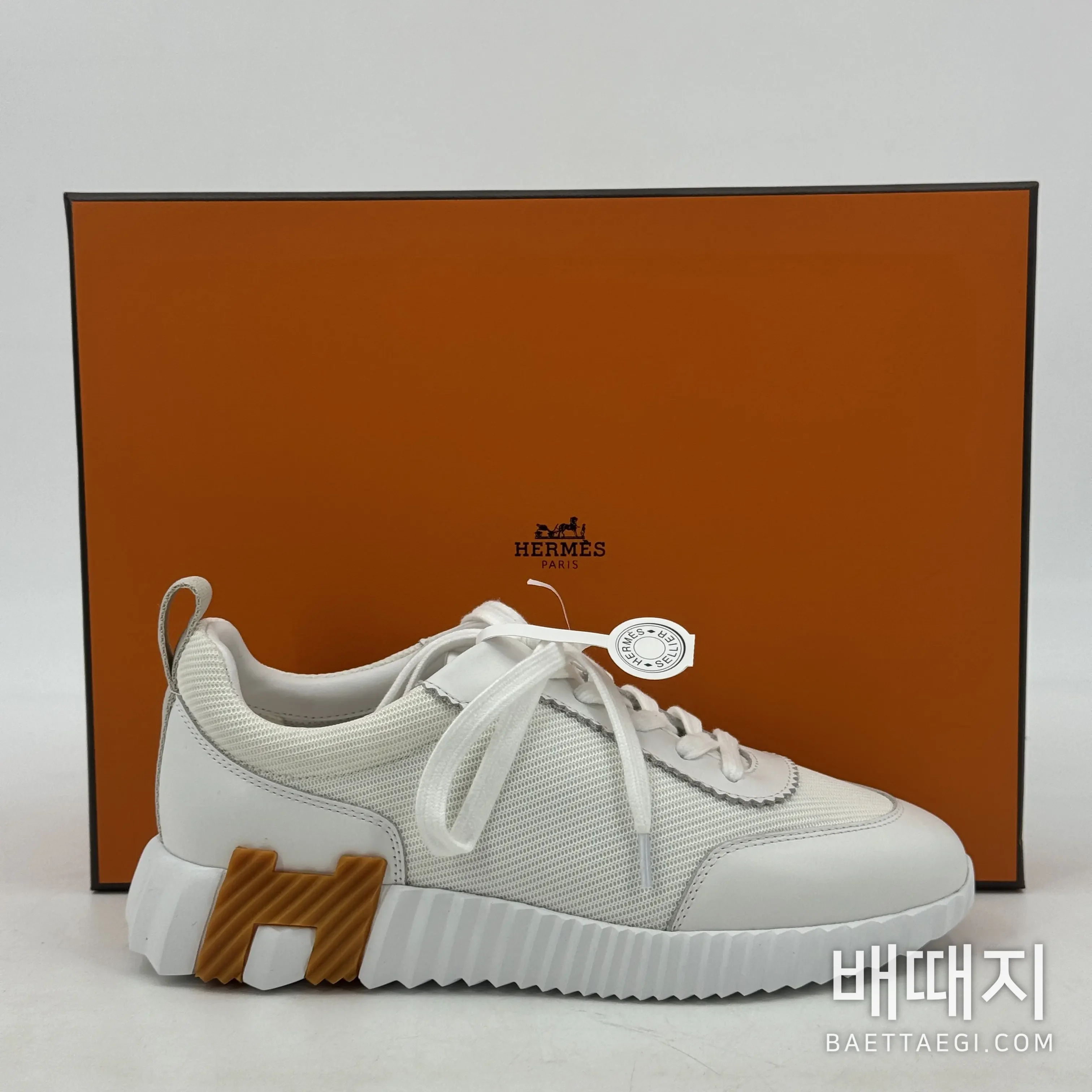 에르메스 바운싱 스니커즈 화이트 염소가죽 검수사진 4