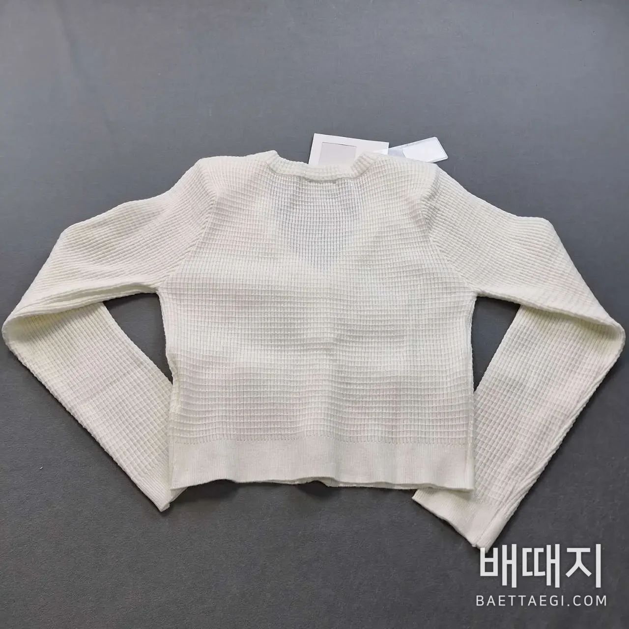 샤넬 카멜리아 싱글 브레스티드 V넥 울 가디건 검수사진 2