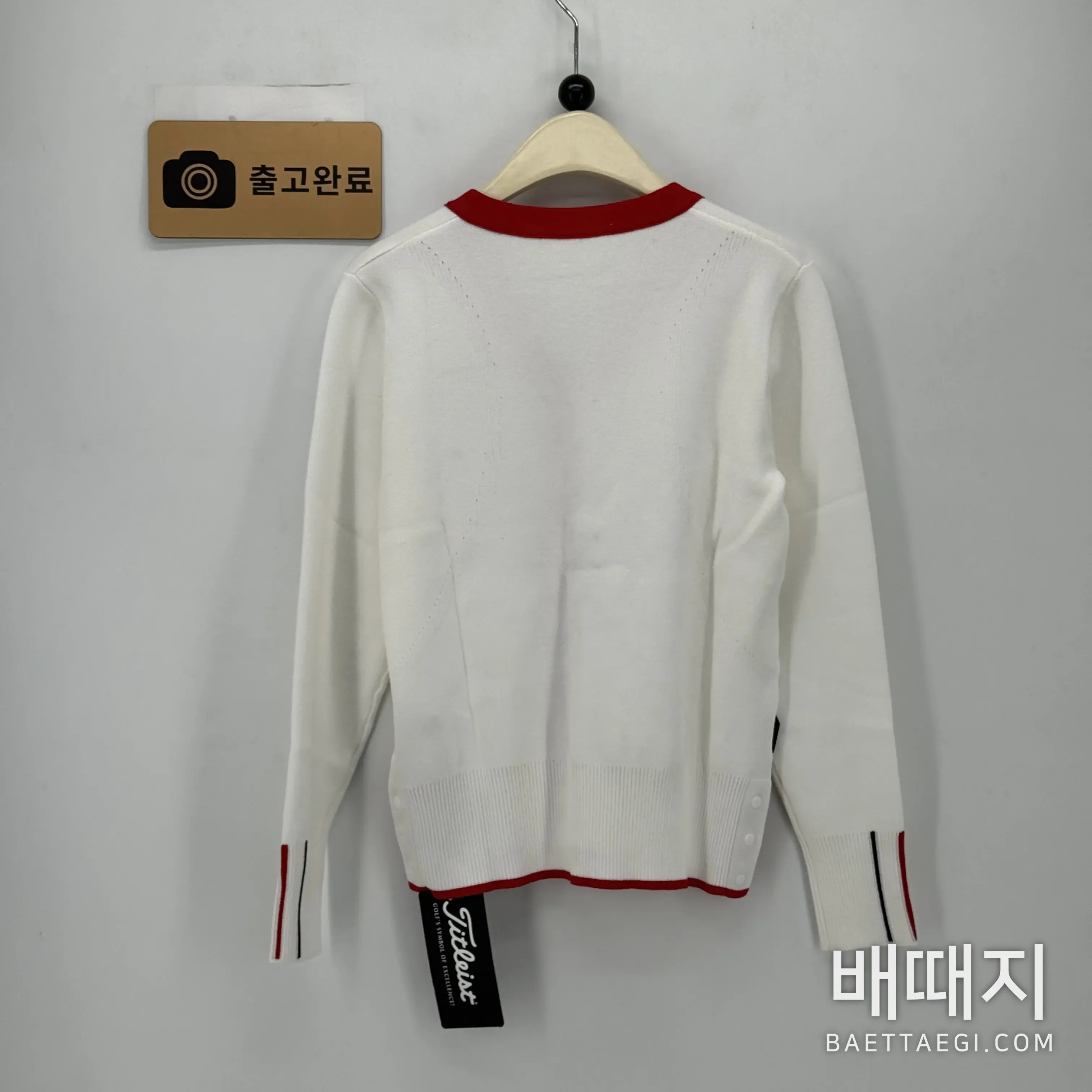 타이틀리스트 여성 V넥 니트 탑 205613 검수사진 7