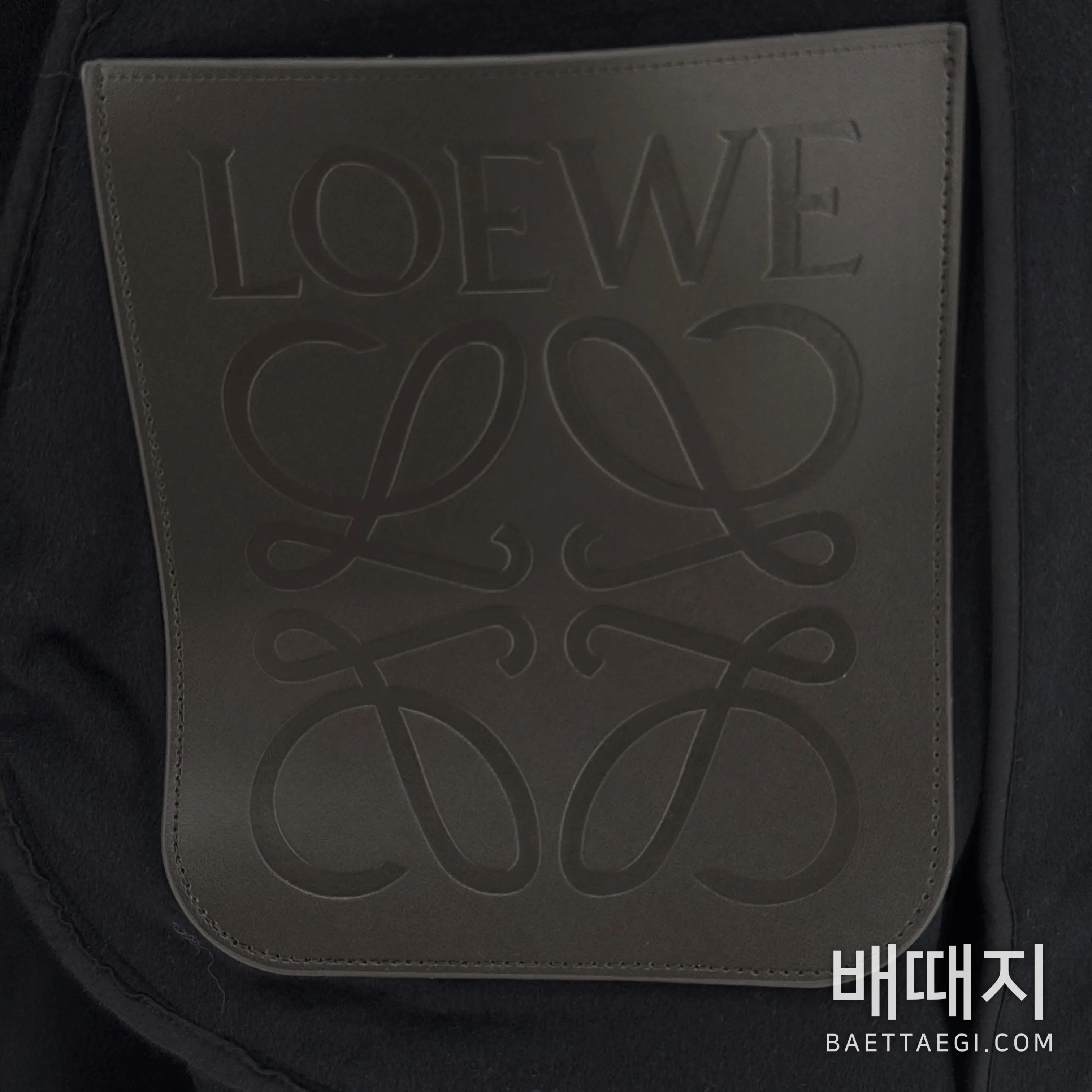 로에베 울 더블 페이스 후드 롱코트 검수사진 4