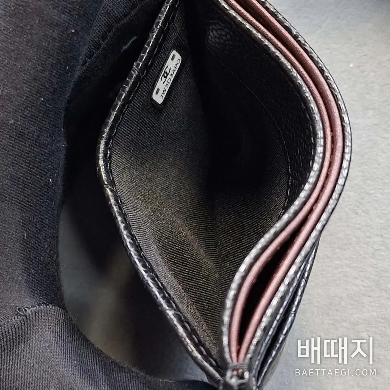 샤넬 클래식 캐비어 카드홀더 지갑 검수사진 5