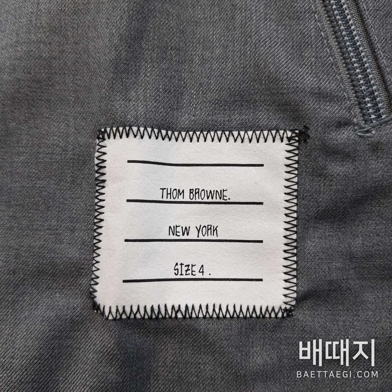 톰브라운 울 더블 레이어 남성 자켓 검수사진 4