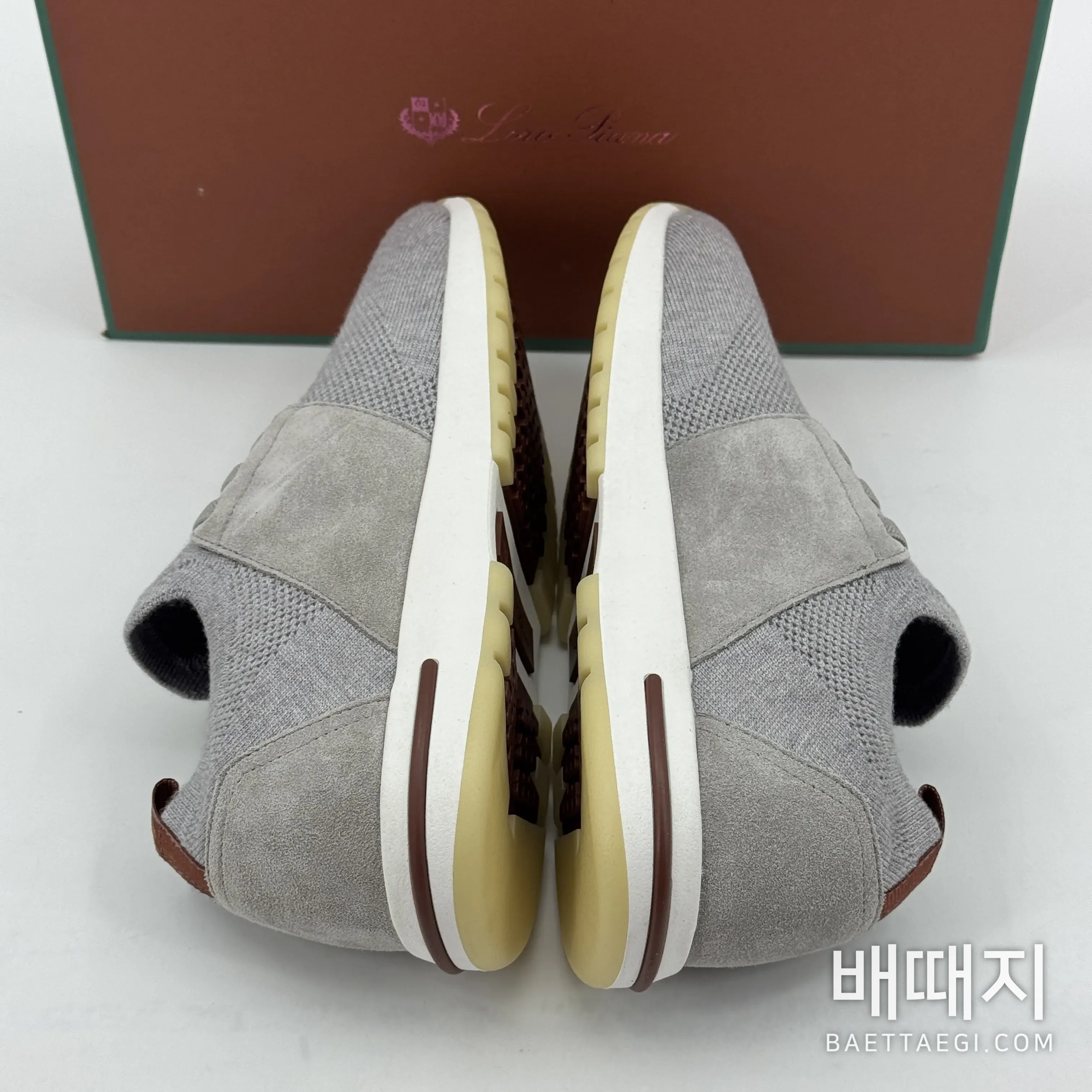 로로피아나 플렉시 워크 스니커즈 남성 화이트 울 FAI1650 검수사진 3