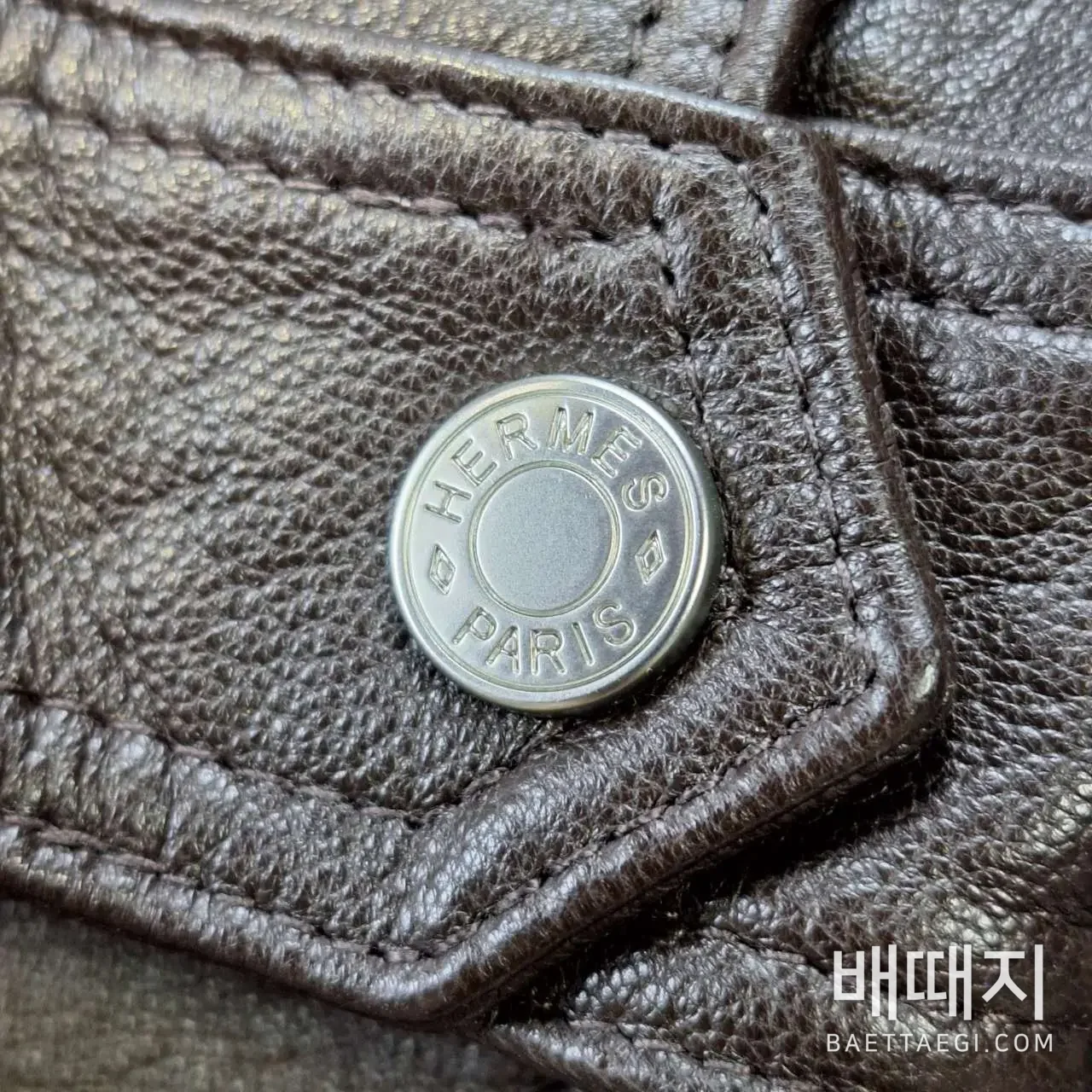 에르메스 빈티지 램스킨 남성 가죽 자켓 검수사진 4